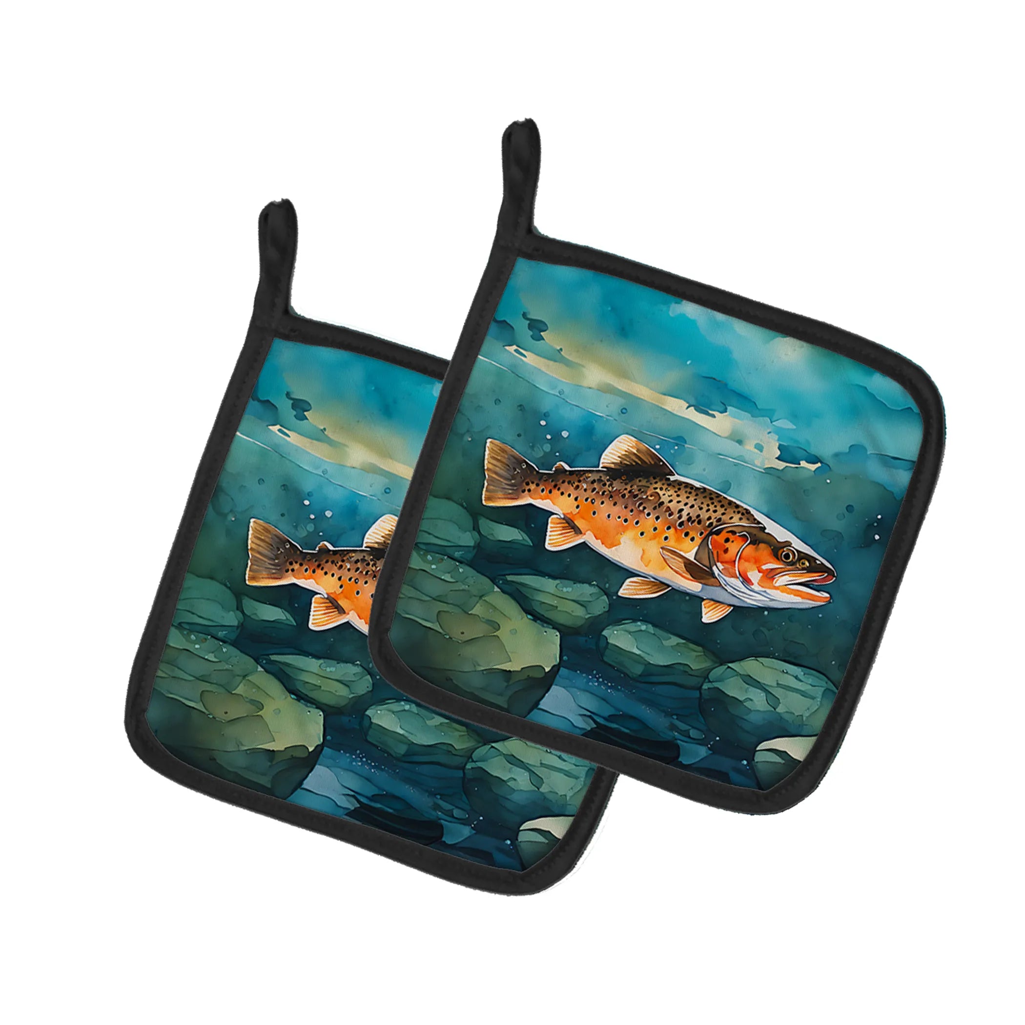 Nautical Collection Pair of Pot Holders - Size: 7.5HX7.5W | Pack Of: 1 | Collection name: Nautical collection