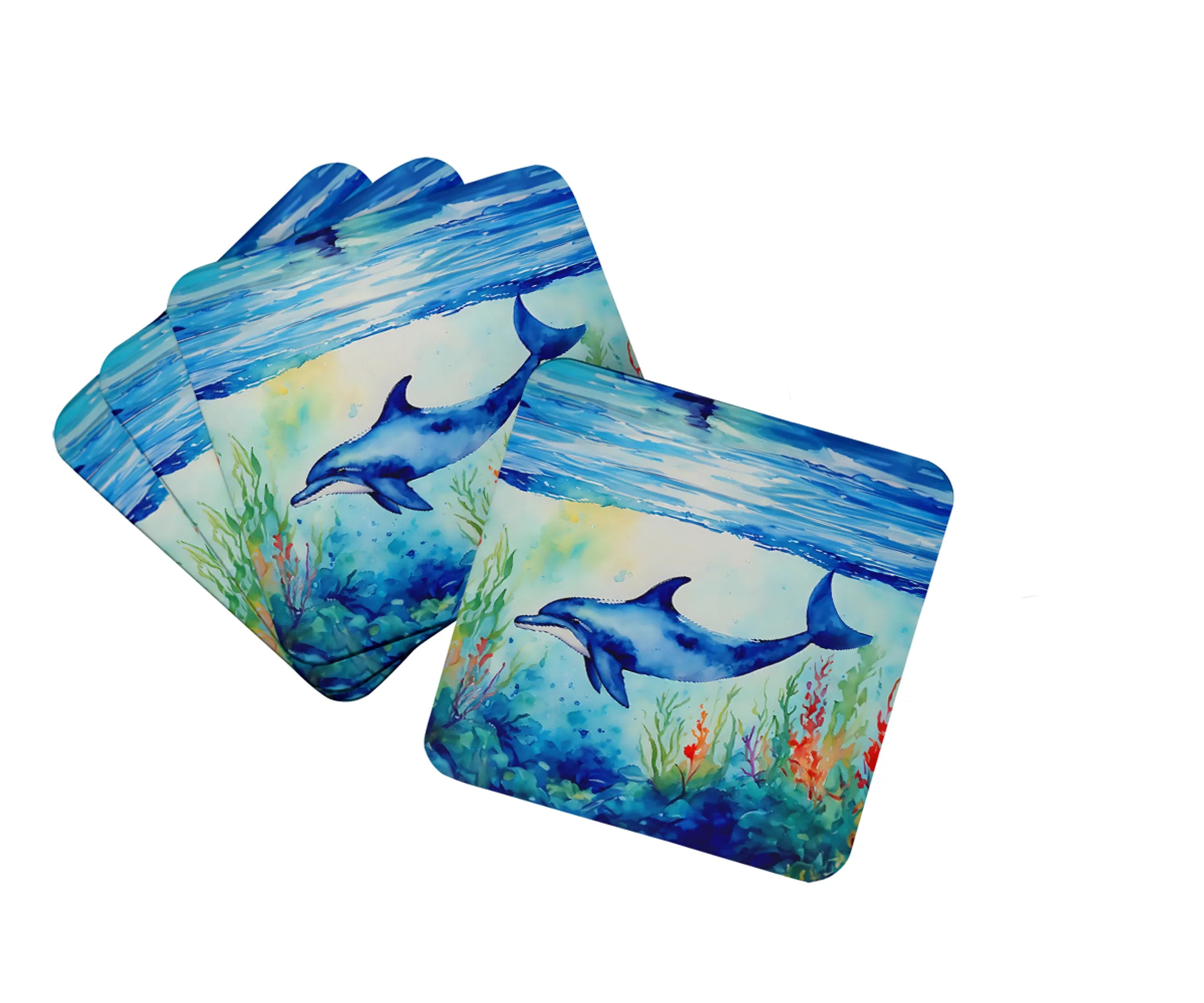 Nautical Collection Foam Coasters - Size: 3.5 | Pack Of: 1 | Collection name: Nautical collection