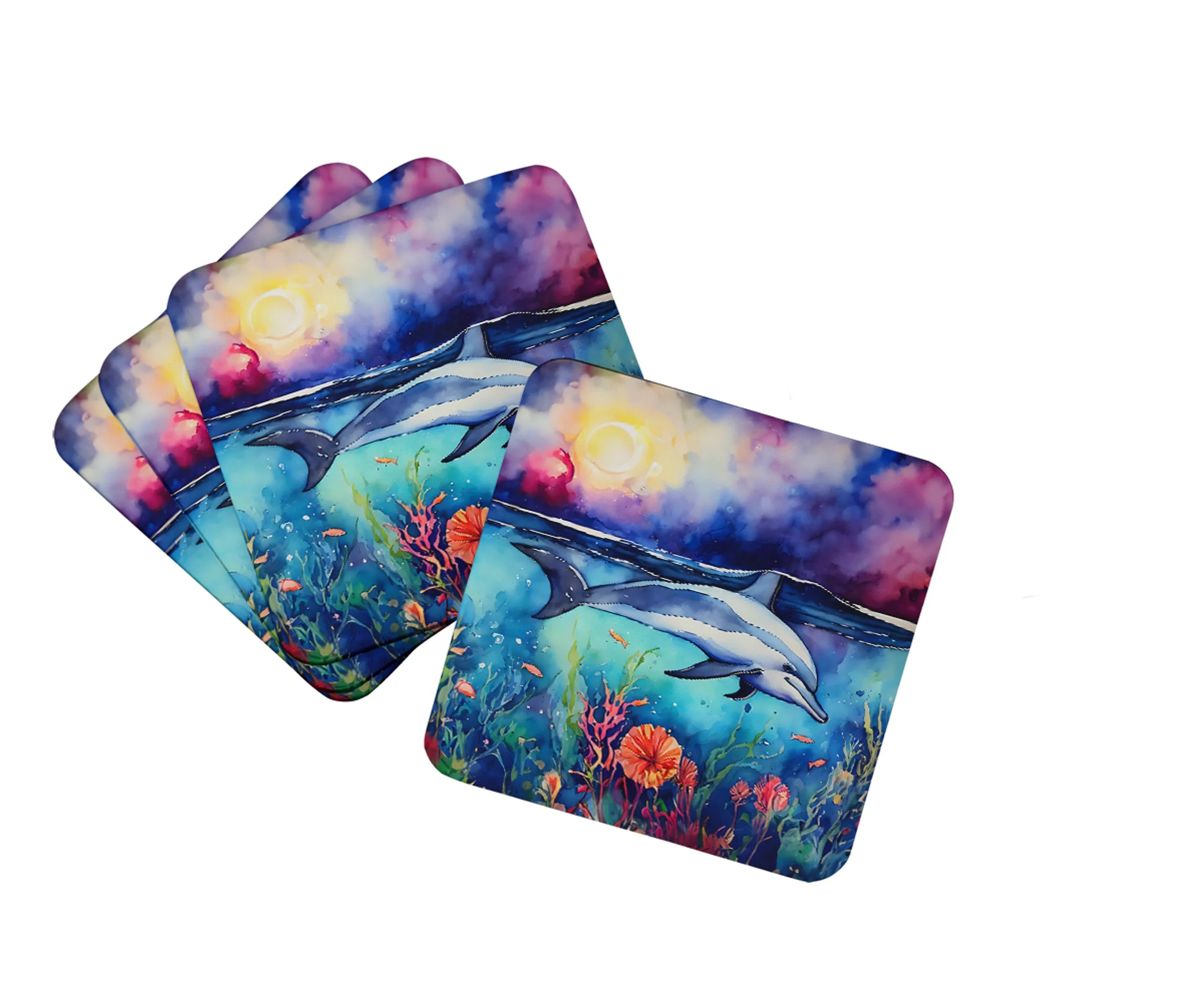 Nautical Collection Foam Coasters - Size: 3.5 | Pack Of: 1 | Collection name: Nautical collection