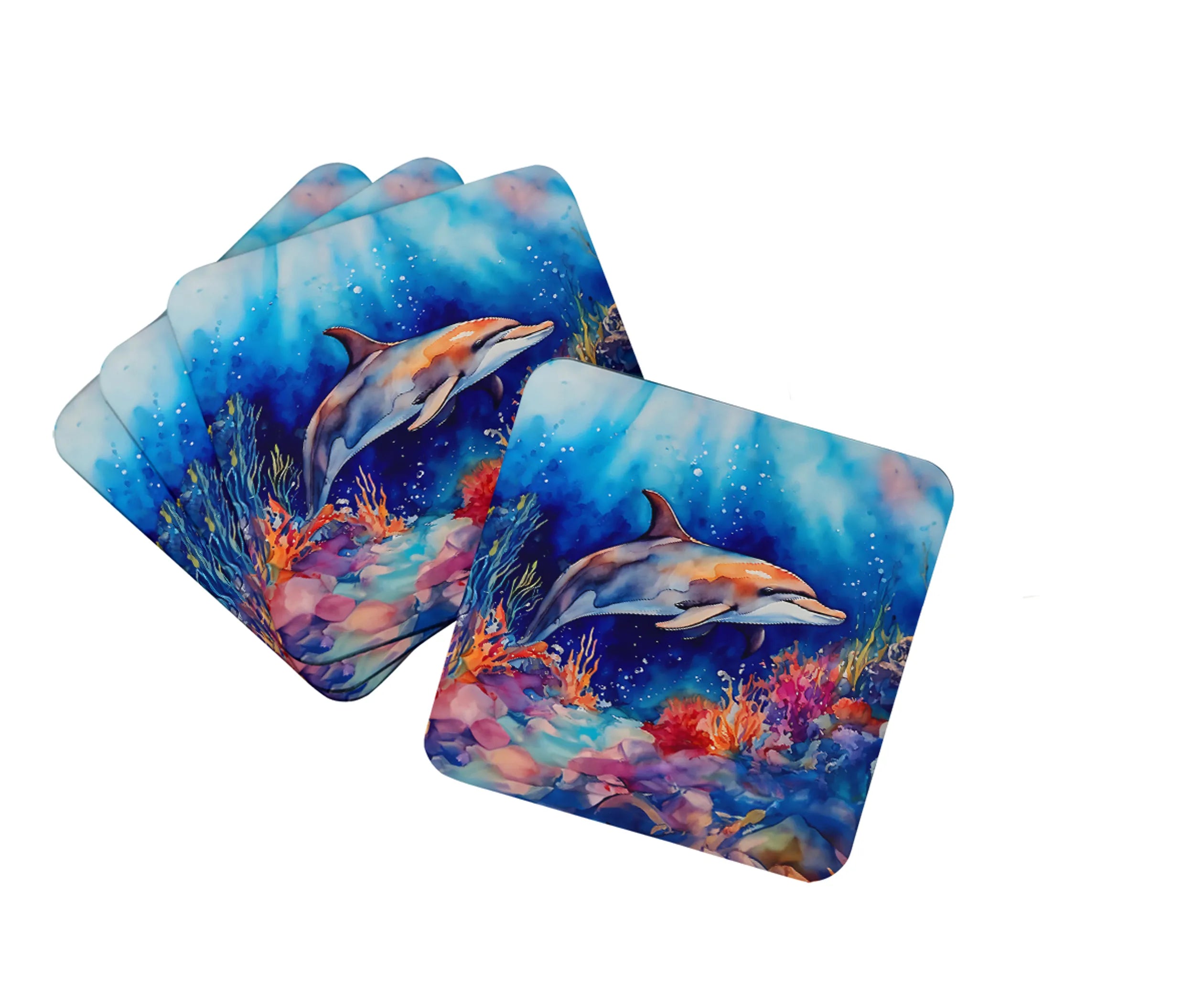 Nautical Collection Foam Coasters - Size: 3.5 | Pack Of: 1 | Collection name: Nautical collection