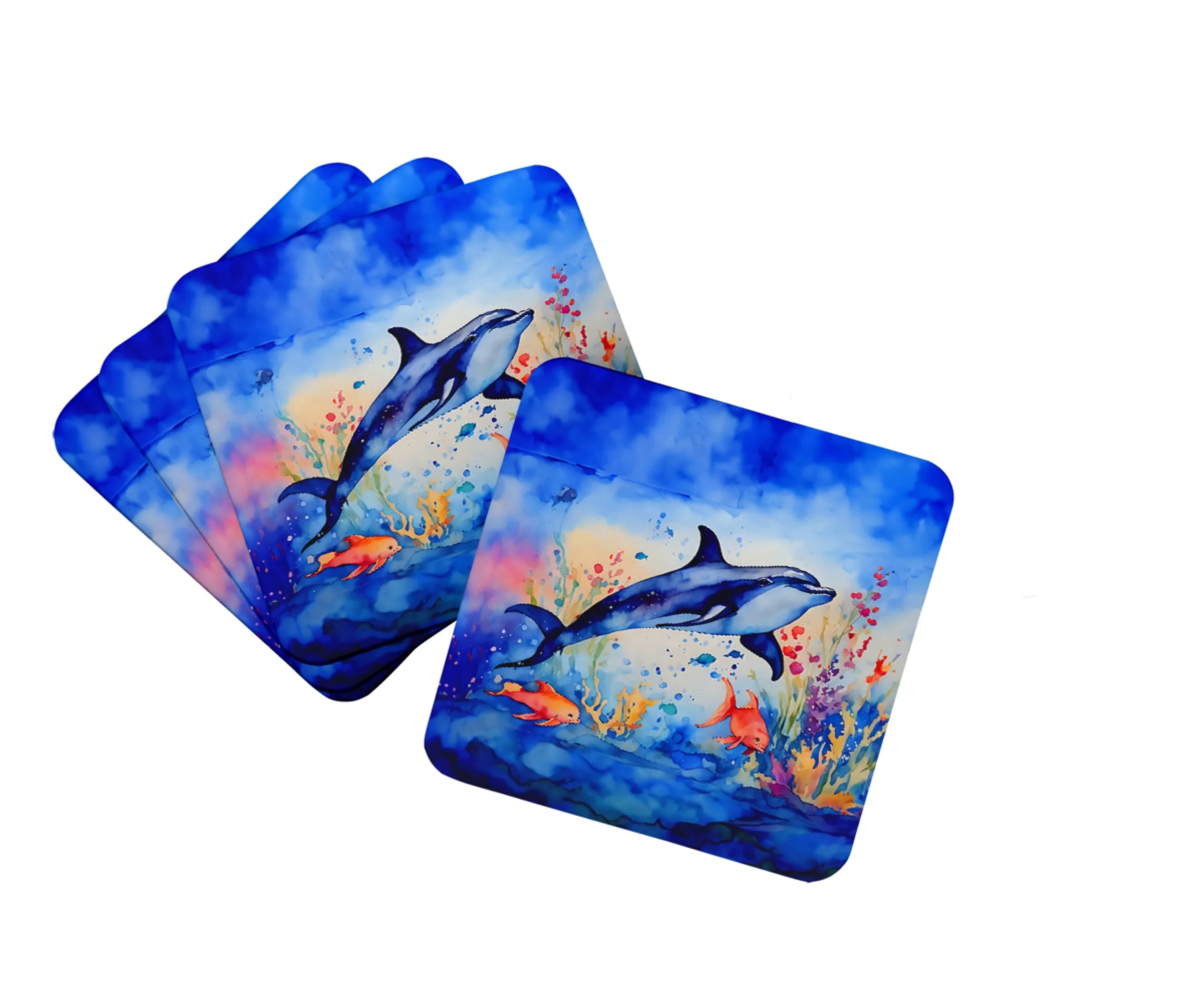 Nautical Collection Foam Coasters - Size: 3.5 | Pack Of: 1 | Collection name: Nautical collection