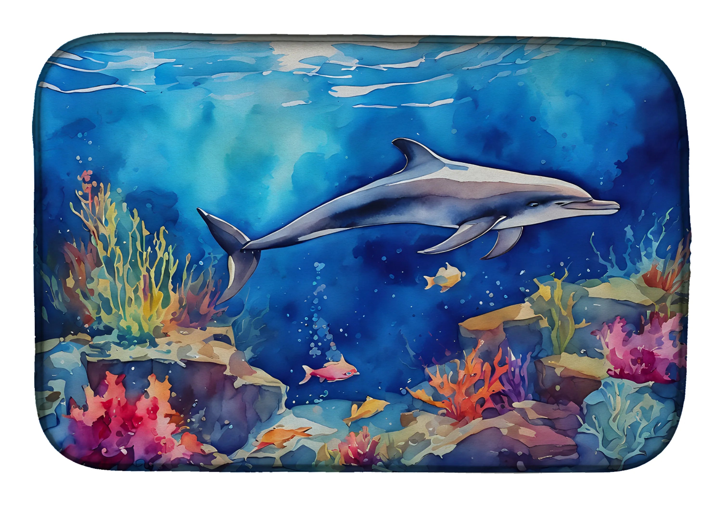 Nautical Collection Dish Drying Mat - Size: 14  X 21" | Pack Of: 1 | Collection name: Nautical collection