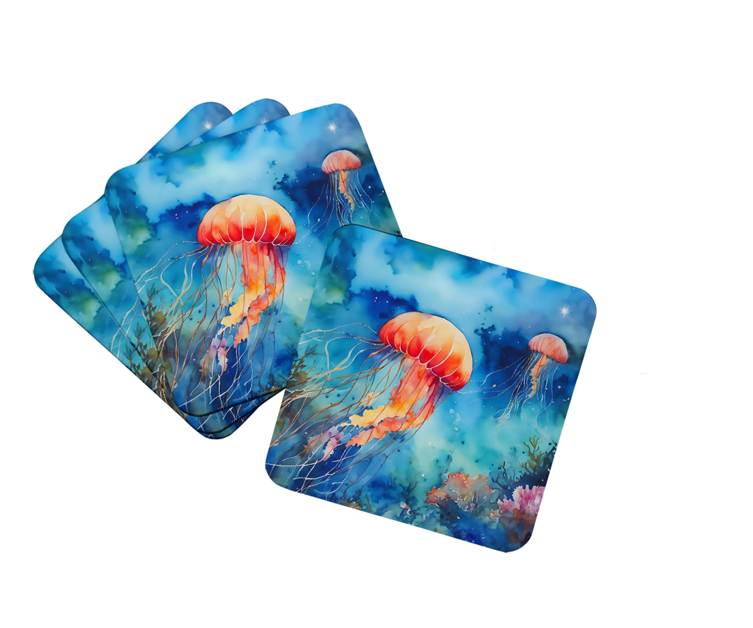 Nautical Collection Foam Coasters - Size: 3.5 | Pack Of: 1 | Collection name: Nautical collection