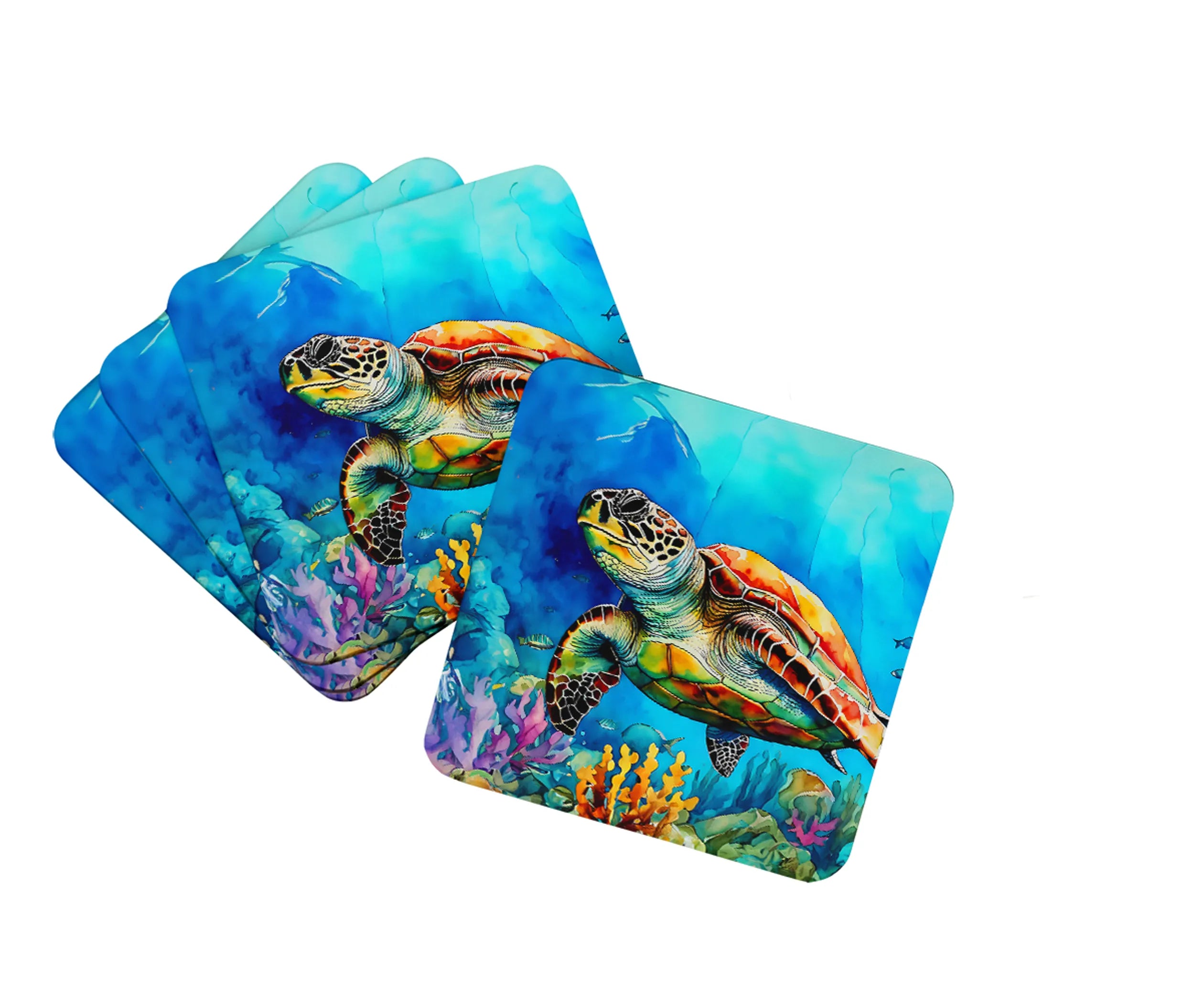 Nautical Collection Foam Coasters - Size: 3.5 | Pack Of: 1 | Collection name: Nautical collection