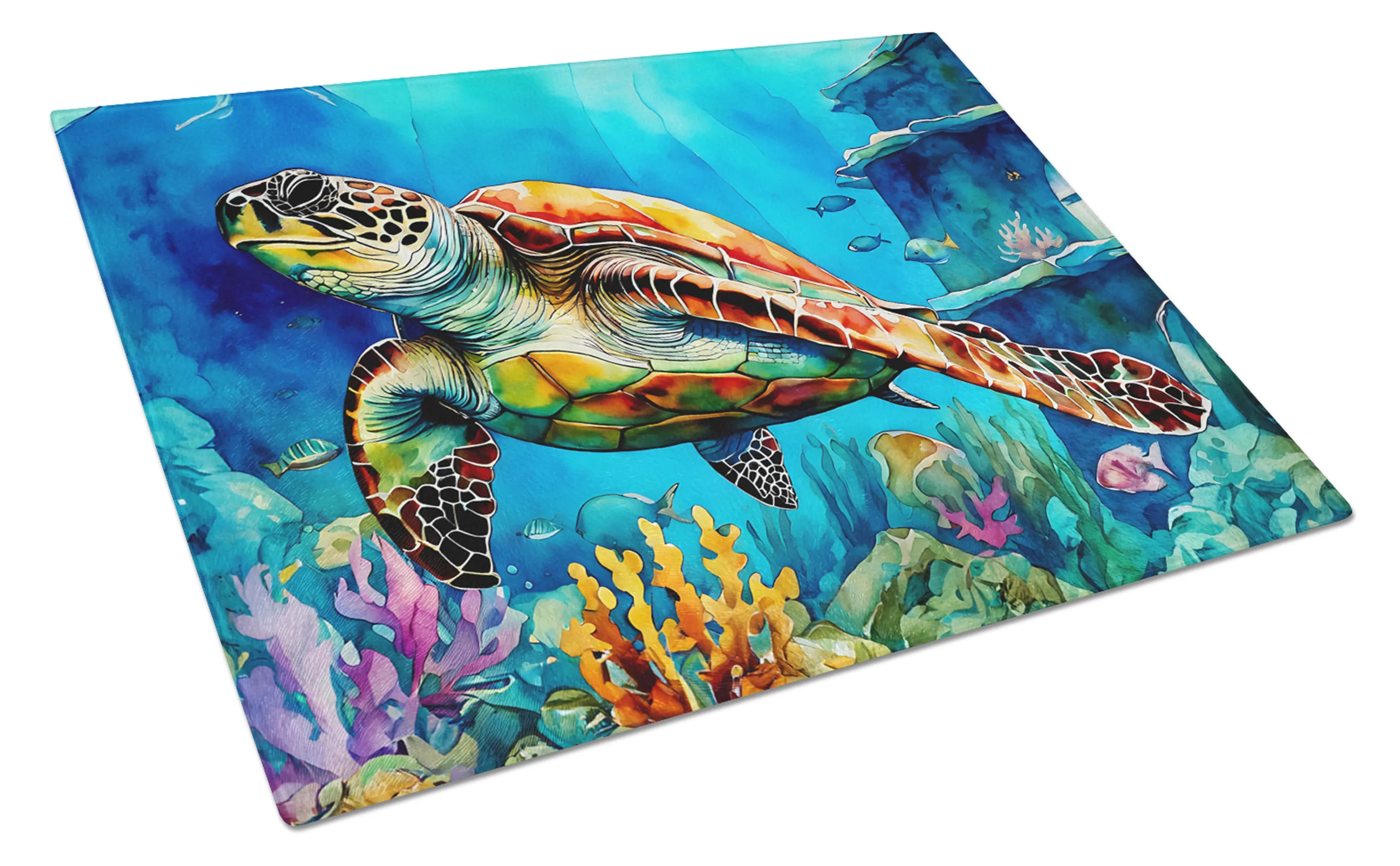 Nautical Collection Glass Cutting Board - Size: LARGE | Pack Of: 1 | Collection name: Nautical collection