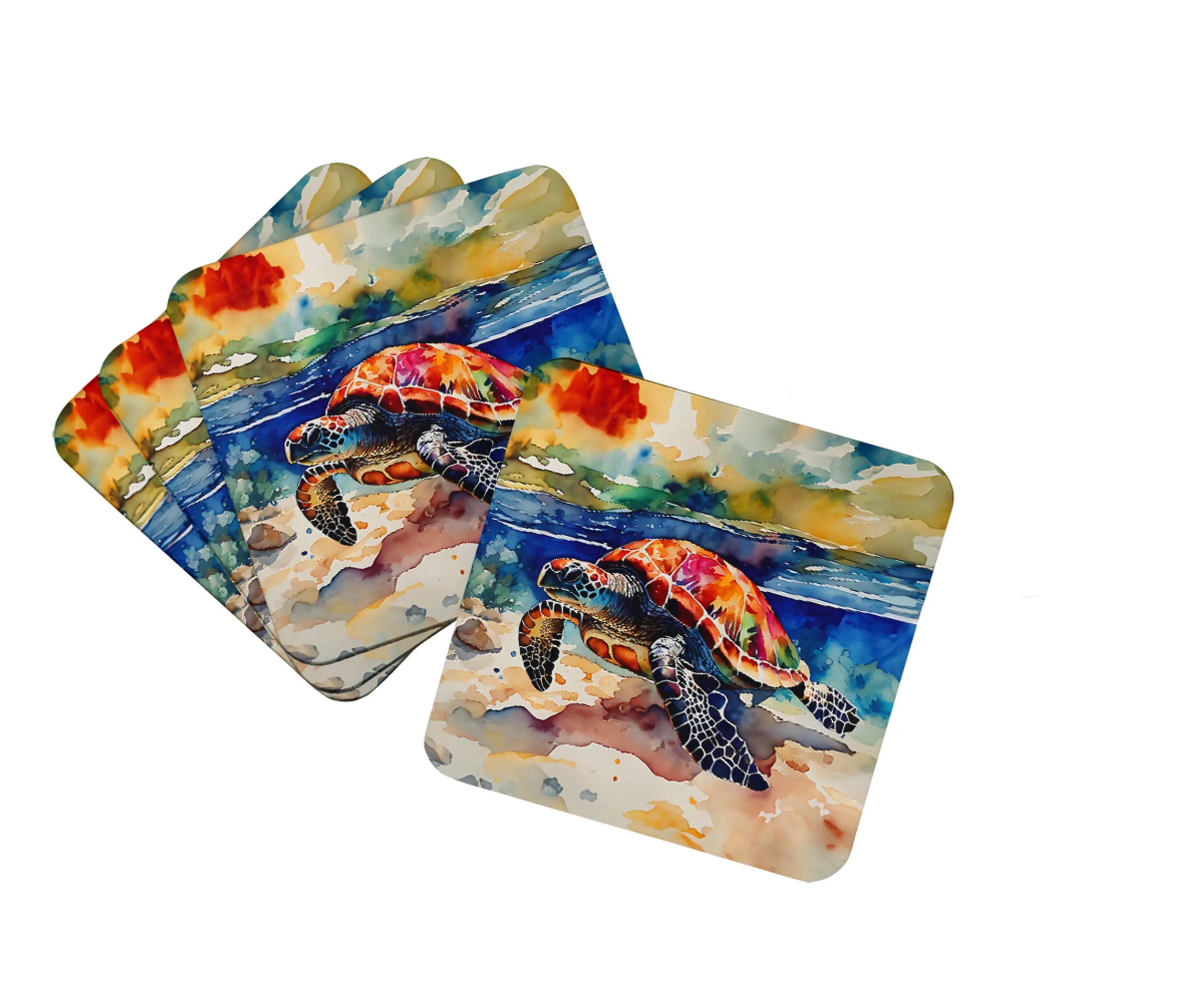 Nautical Collection Foam Coasters - Size: 3.5 | Pack Of: 1 | Collection name: Nautical collection