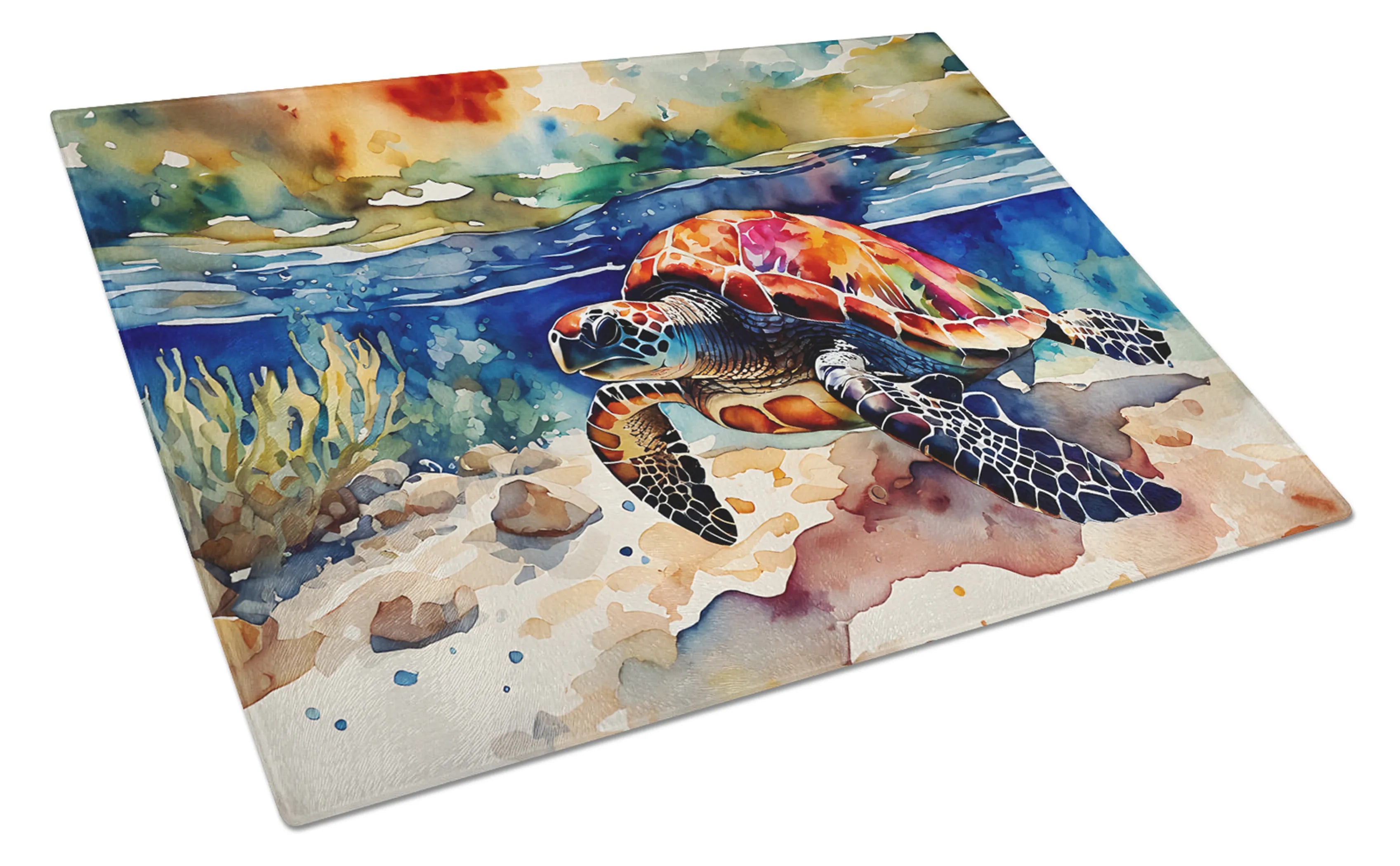 Nautical Collection Glass Cutting Board - Size: LARGE | Pack Of: 1 | Collection name: Nautical collection