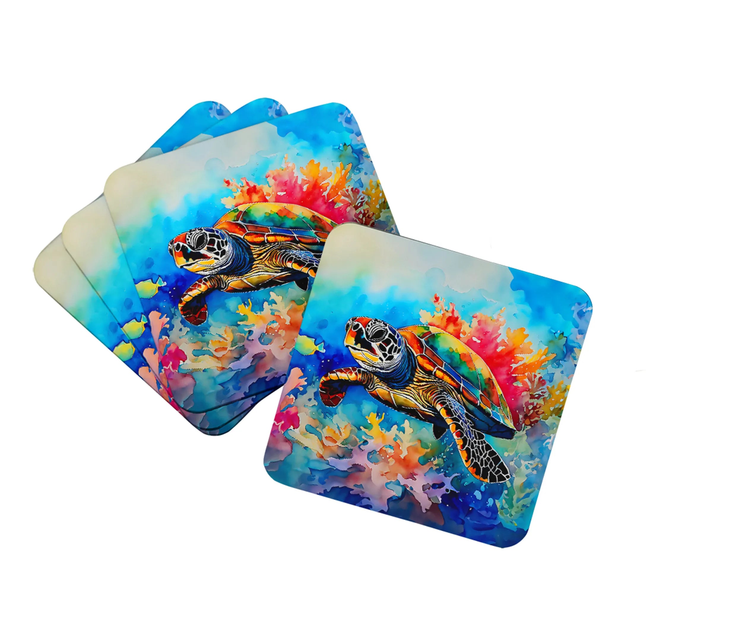 Nautical Collection Foam Coasters - Size: 3.5 | Pack Of: 1 | Collection name: Nautical collection