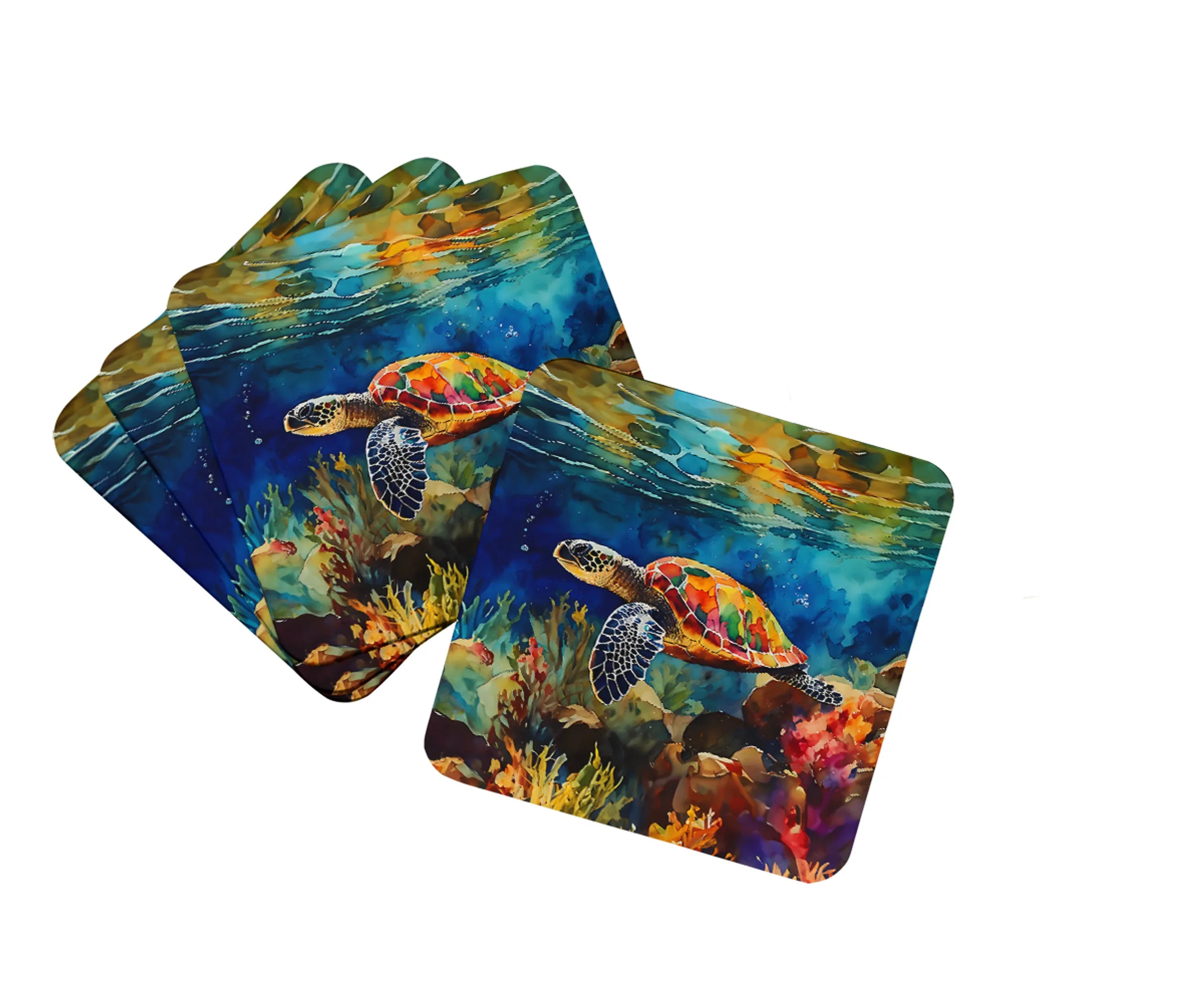 Nautical Collection Foam Coasters - Size: 3.5 | Pack Of: 1 | Collection name: Nautical collection