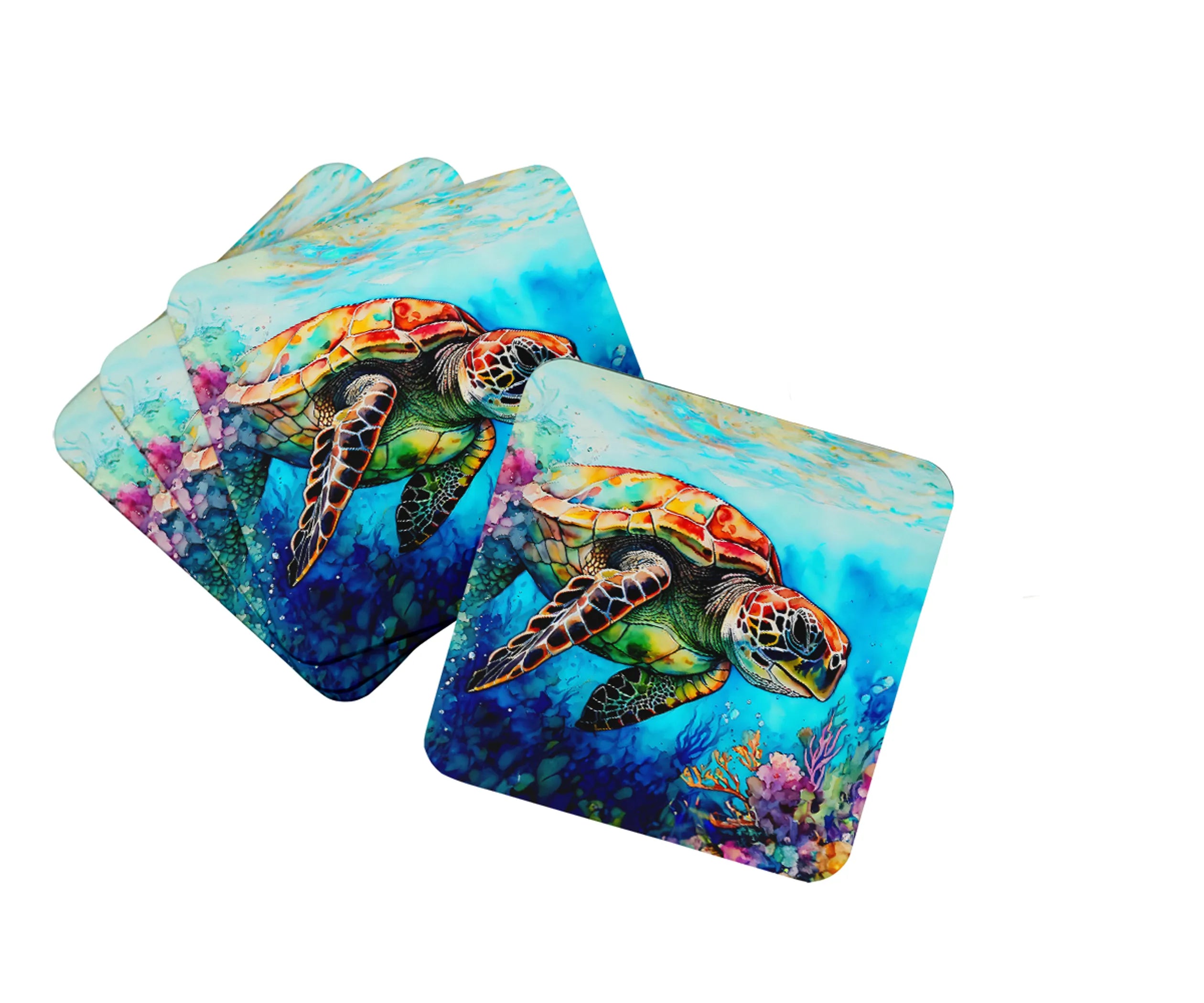 Nautical Collection Foam Coasters - Size: 3.5 | Pack Of: 1 | Collection name: Nautical collection
