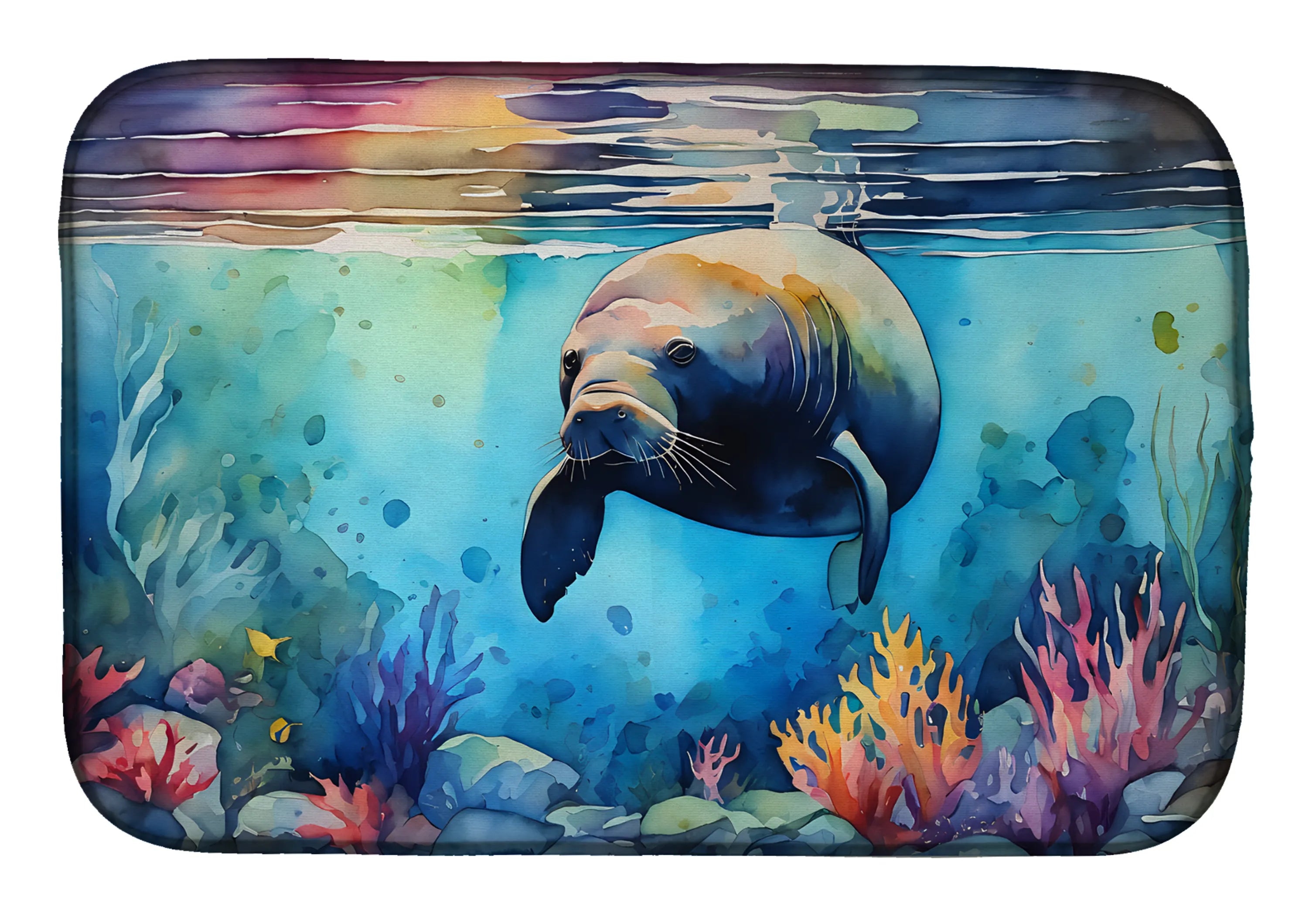 Nautical Collection Dish Drying Mat - Size: 14  X 21" | Pack Of: 1 | Collection name: Nautical collection