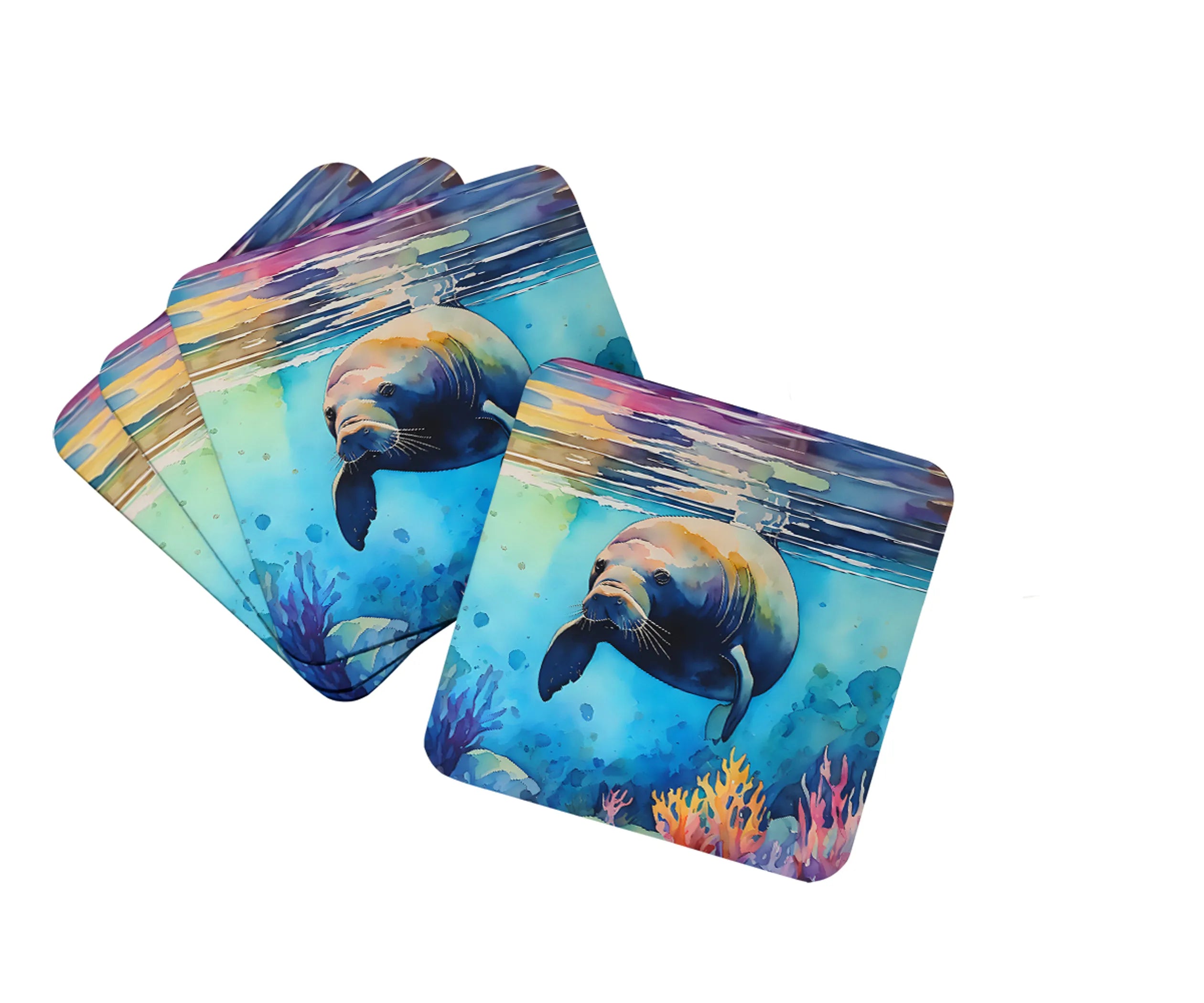 Nautical Collection Foam Coasters - Size: 3.5 | Pack Of: 1 | Collection name: Nautical collection