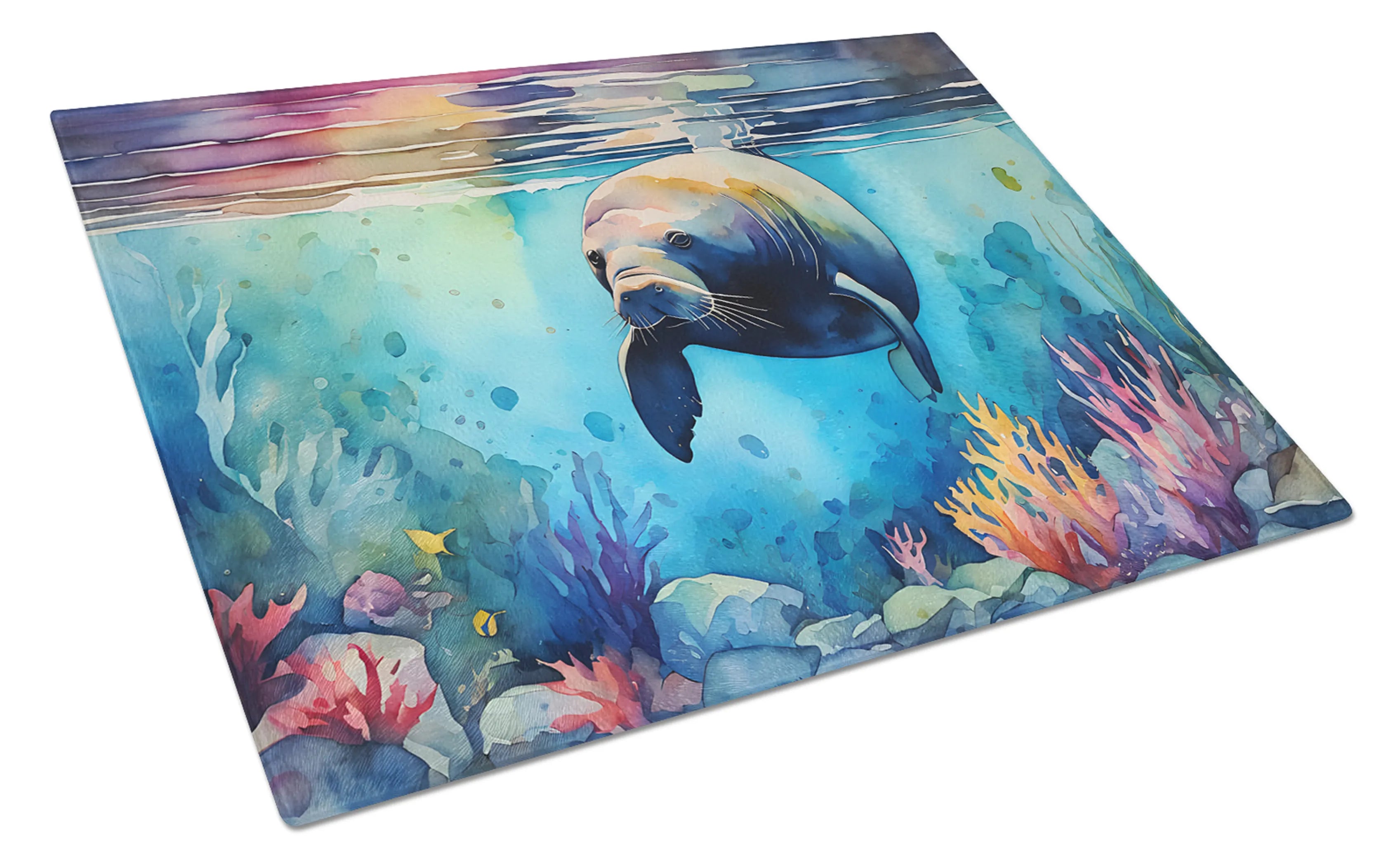 Nautical Collection Glass Cutting Board - Size: LARGE | Pack Of: 1 | Collection name: Nautical collection
