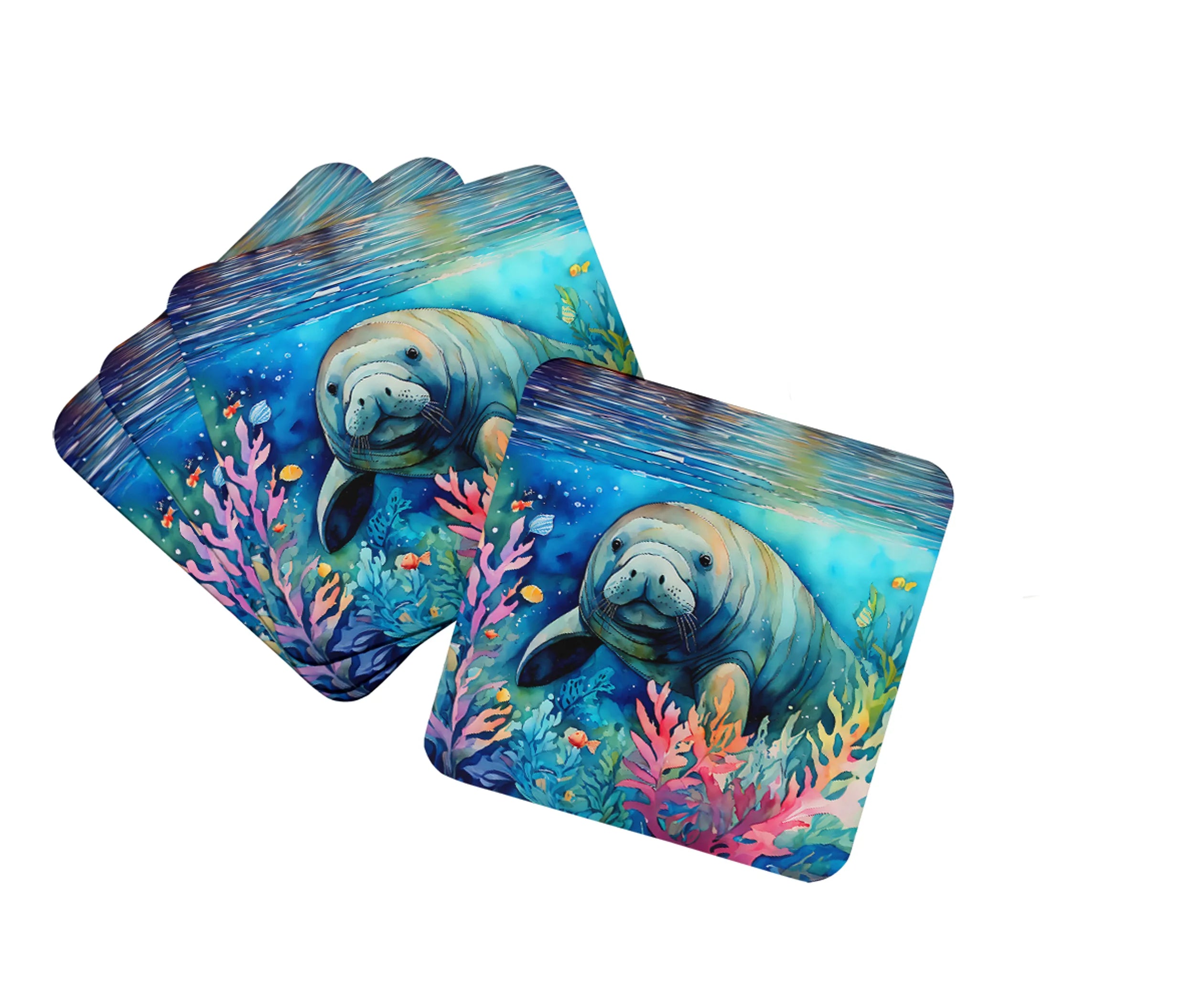 Nautical Collection Foam Coasters - Size: 3.5 | Pack Of: 1 | Collection name: Nautical collection