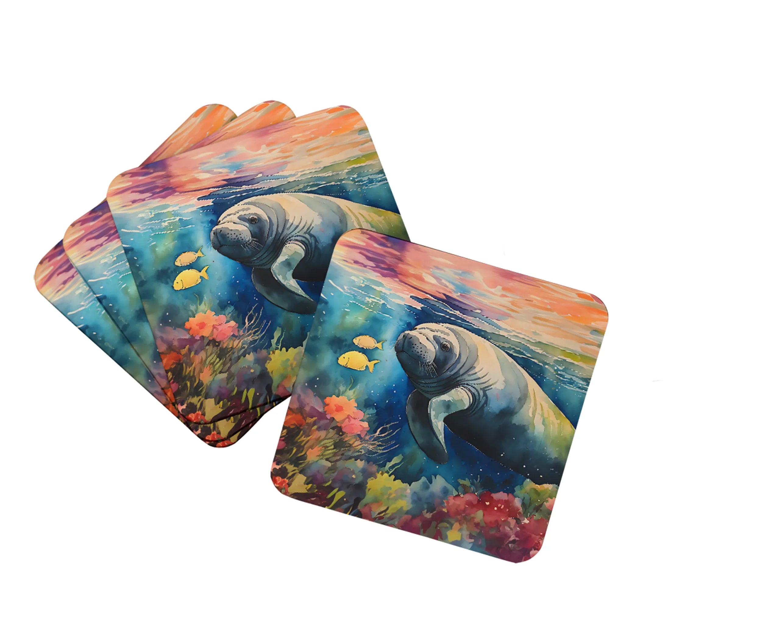 Nautical Collection Foam Coasters - Size: 3.5 | Pack Of: 1 | Collection name: Nautical collection