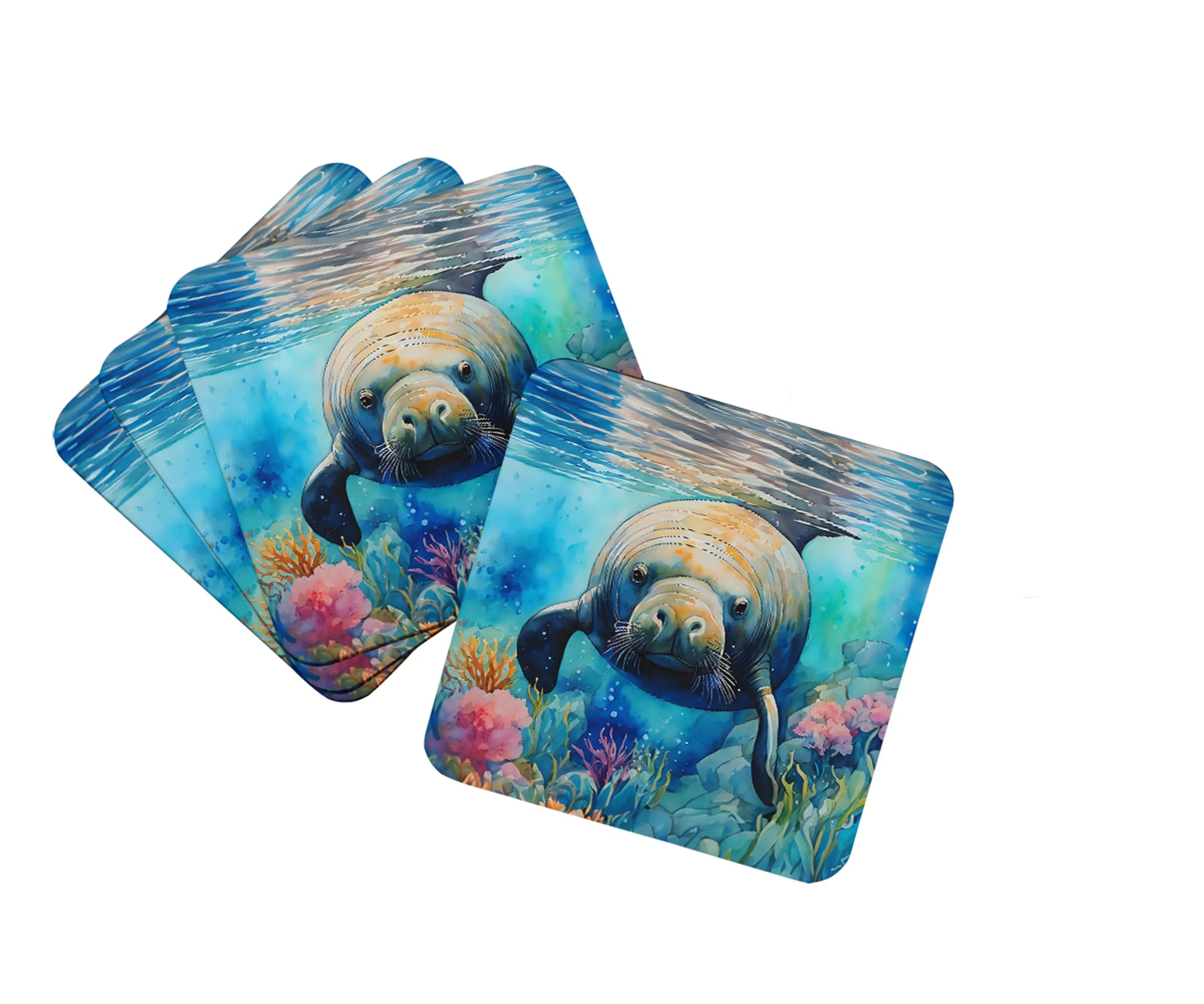 Nautical Collection Foam Coasters - Size: 3.5 | Pack Of: 1 | Collection name: Nautical collection