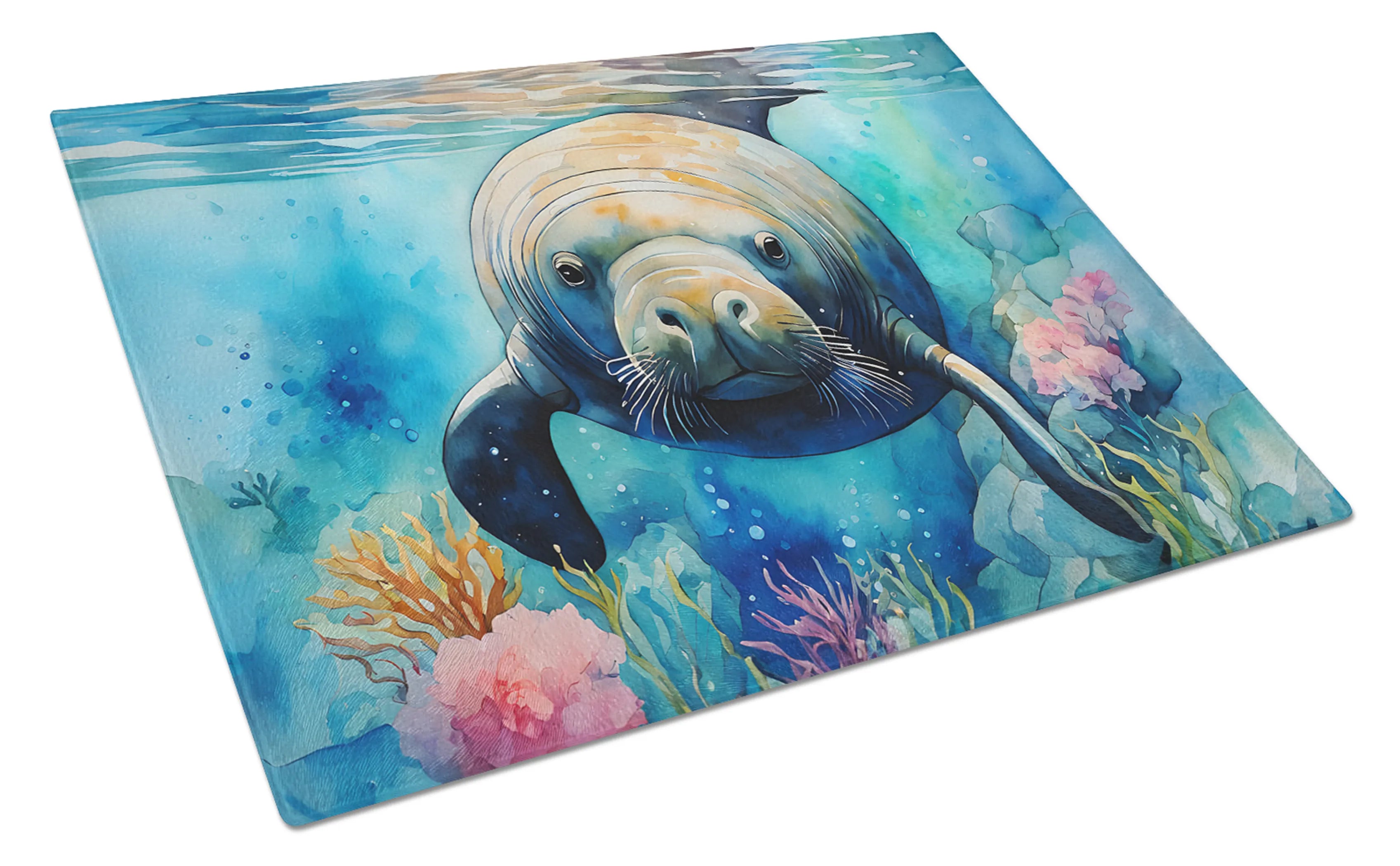 Nautical Collection Glass Cutting Board - Size: LARGE | Pack Of: 1 | Collection name: Nautical collection