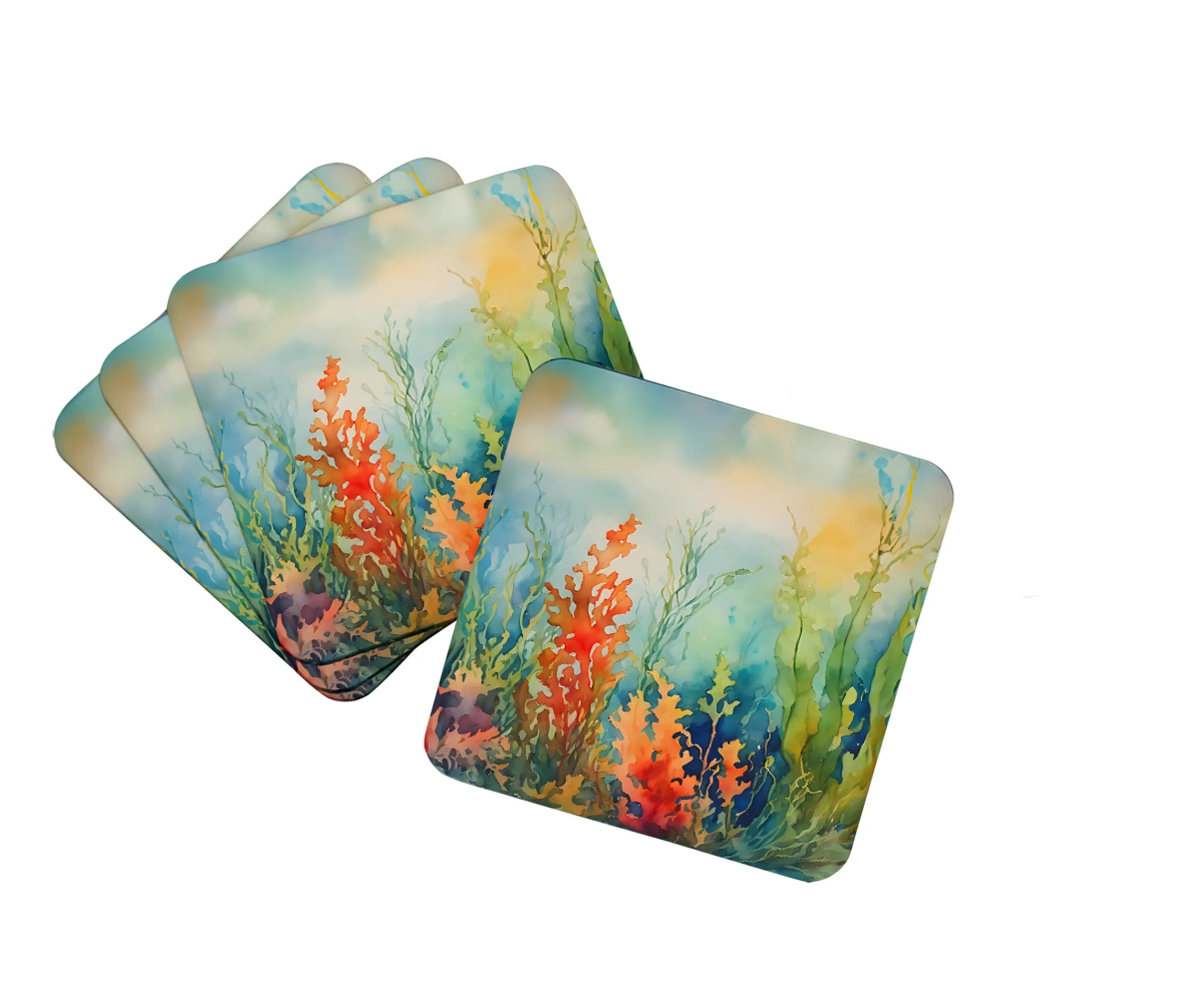 Nautical Collection Foam Coasters - Size: 3.5 | Pack Of: 1 | Collection name: Nautical collection