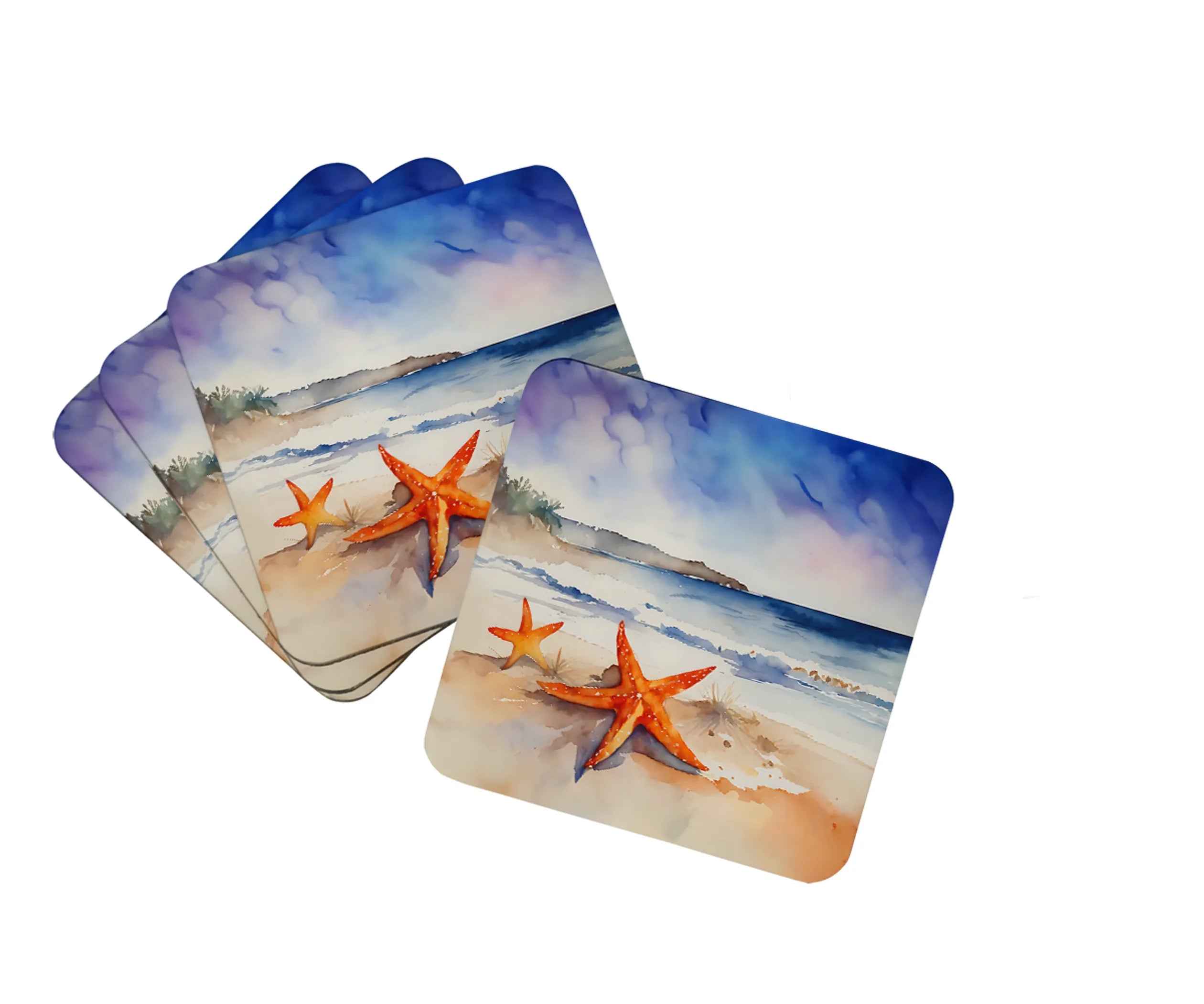 Nautical Collection Foam Coasters - Size: 3.5 | Pack Of: 1 | Collection name: Nautical collection