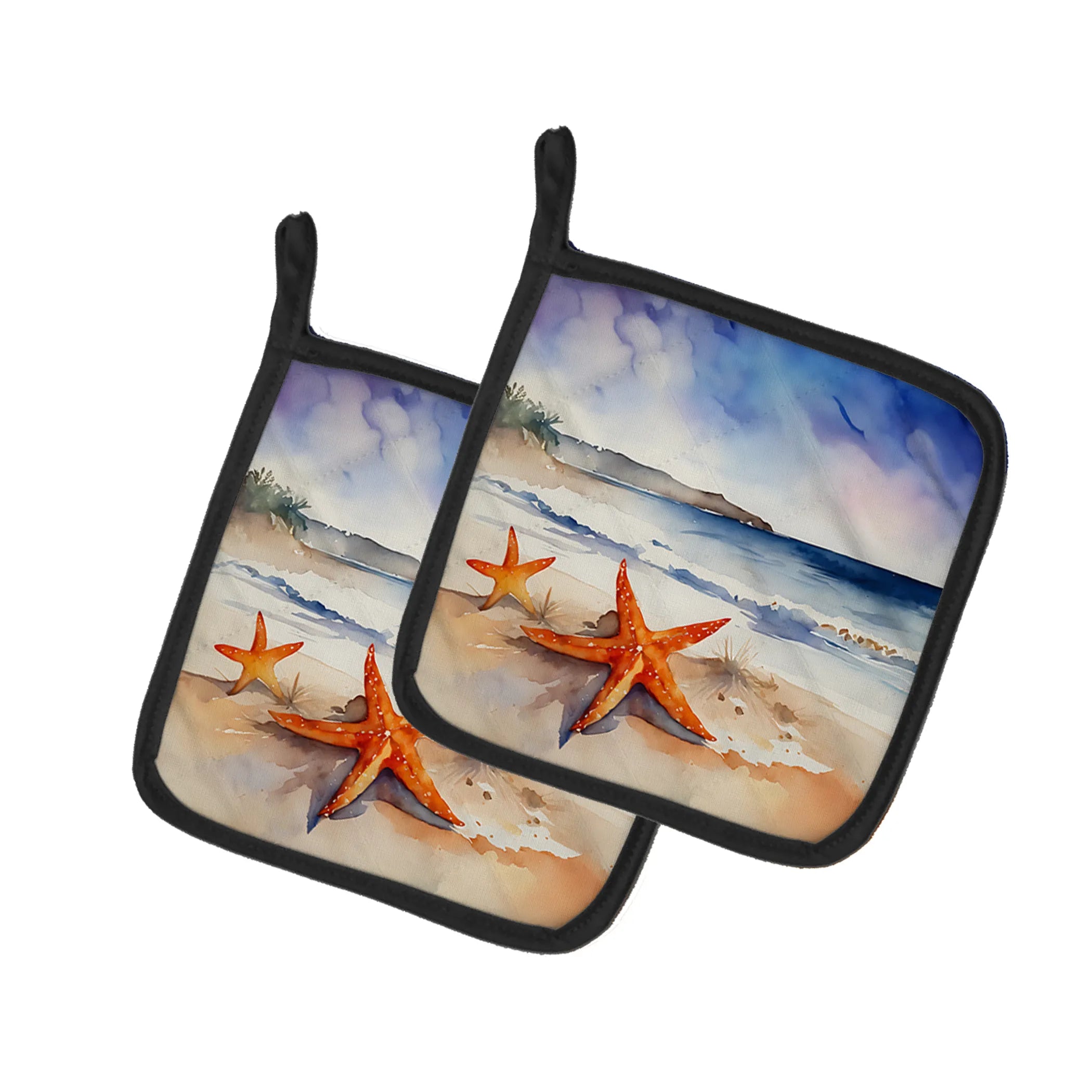 Nautical Collection Pair of Pot Holders - Size: 7.5HX7.5W | Pack Of: 1 | Collection name: Nautical collection