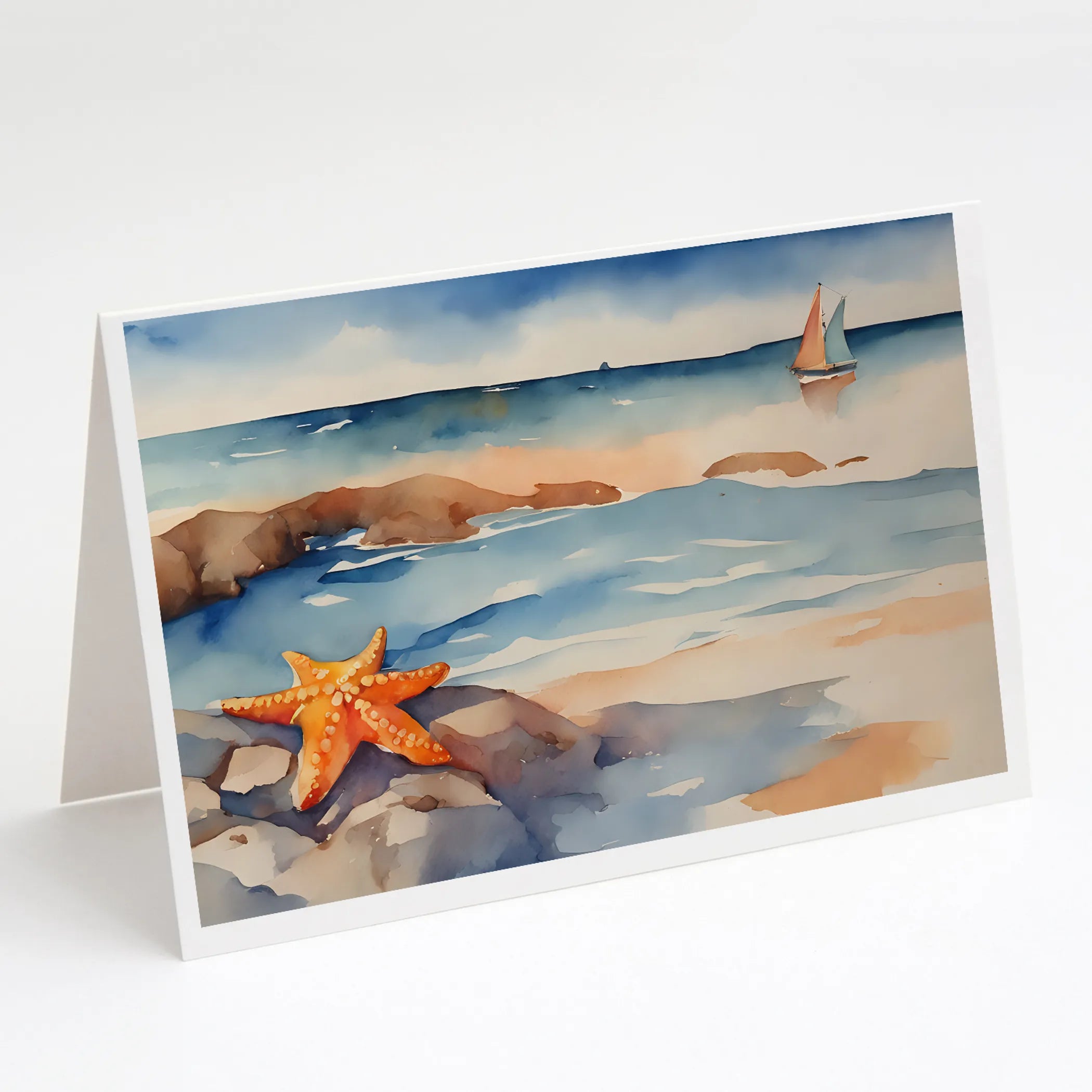 Nautical Collection Greeting Cards  - Size: 5X7 | Pack Of: 8 | Collection name: Nautical collection