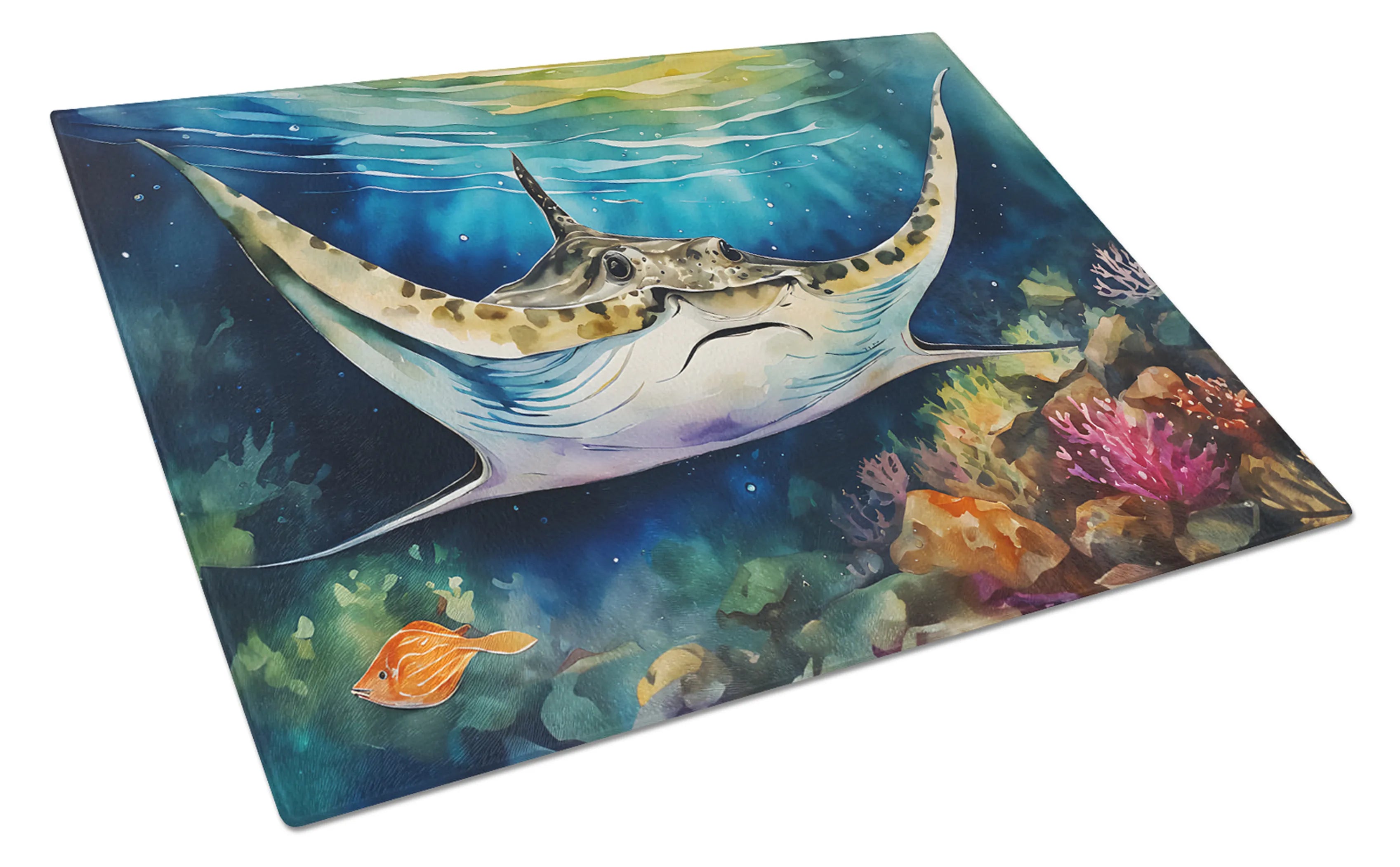 Nautical Collection Glass Cutting Board - Size: LARGE | Pack Of: 1 | Collection name: Nautical collection