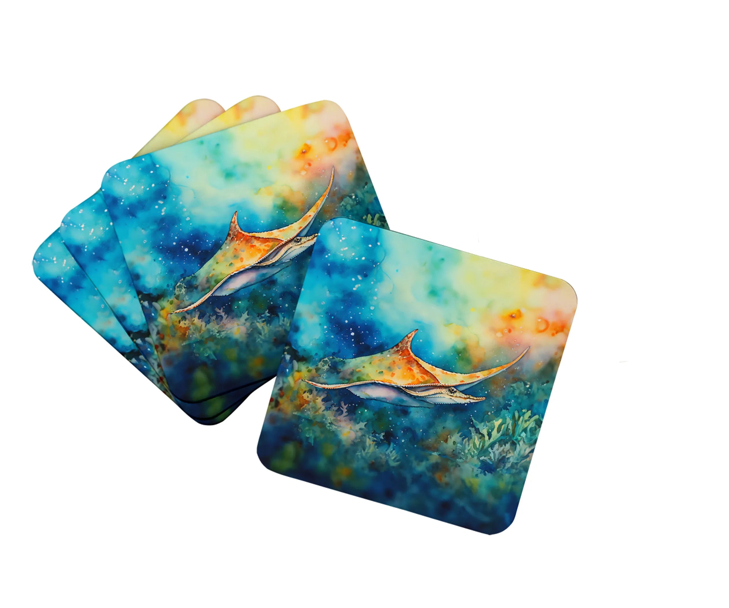 Nautical Collection Foam Coasters - Size: 3.5 | Pack Of: 1 | Collection name: Nautical collection