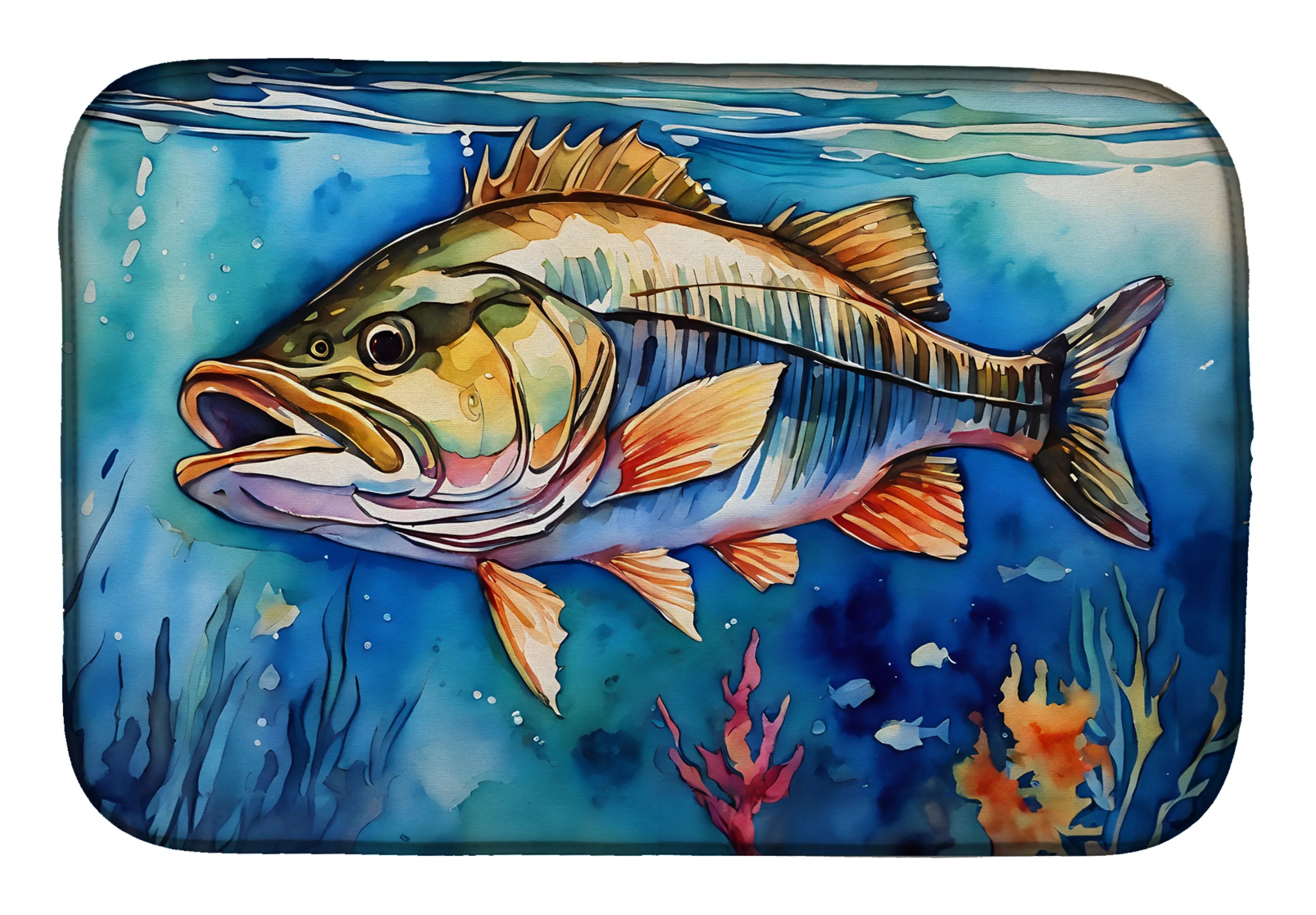 Nautical Collection Dish Drying Mat - Size: 14  X 21" | Pack Of: 1 | Collection name: Nautical collection