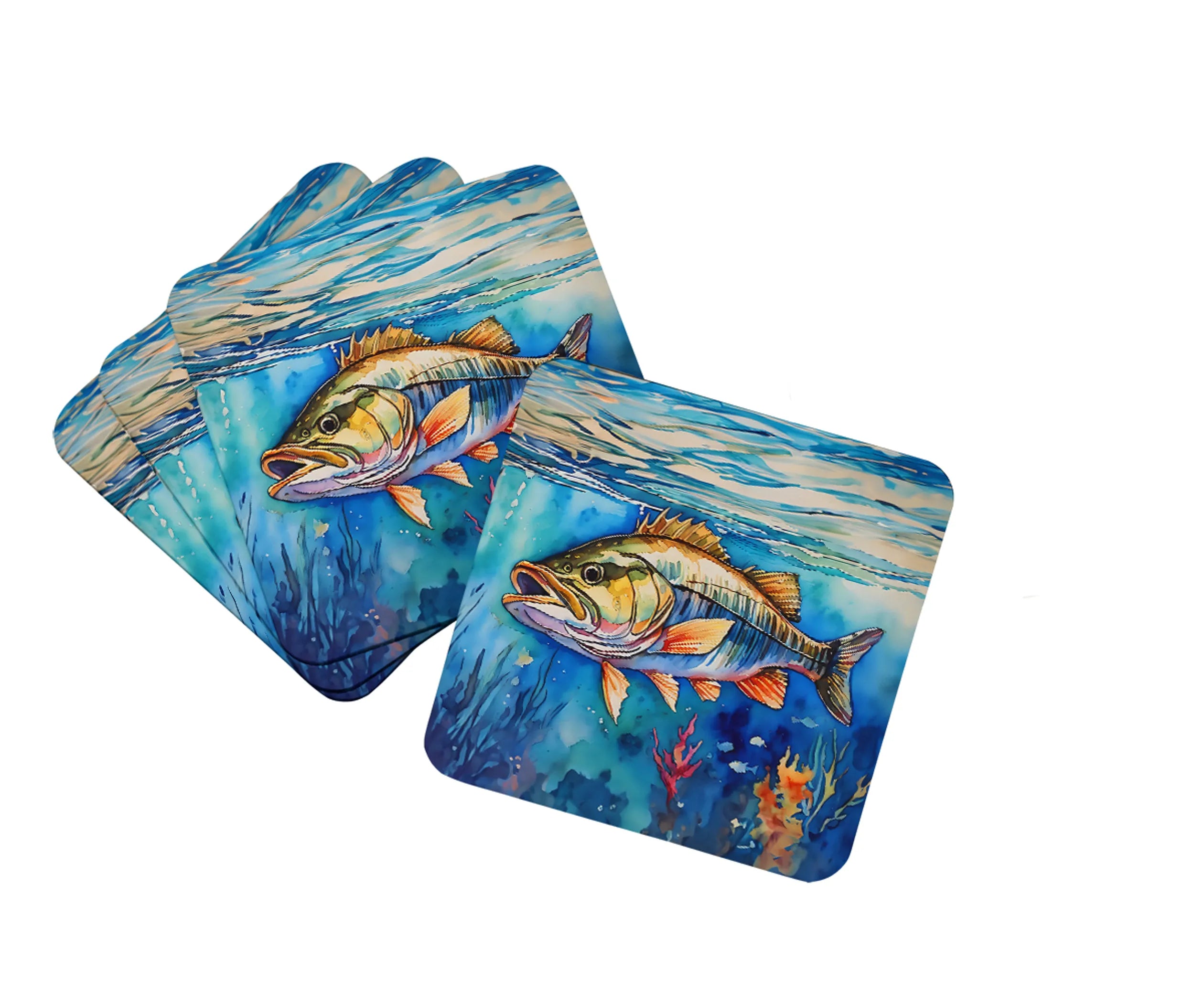Nautical Collection Foam Coasters - Size: 3.5 | Pack Of: 1 | Collection name: Nautical collection
