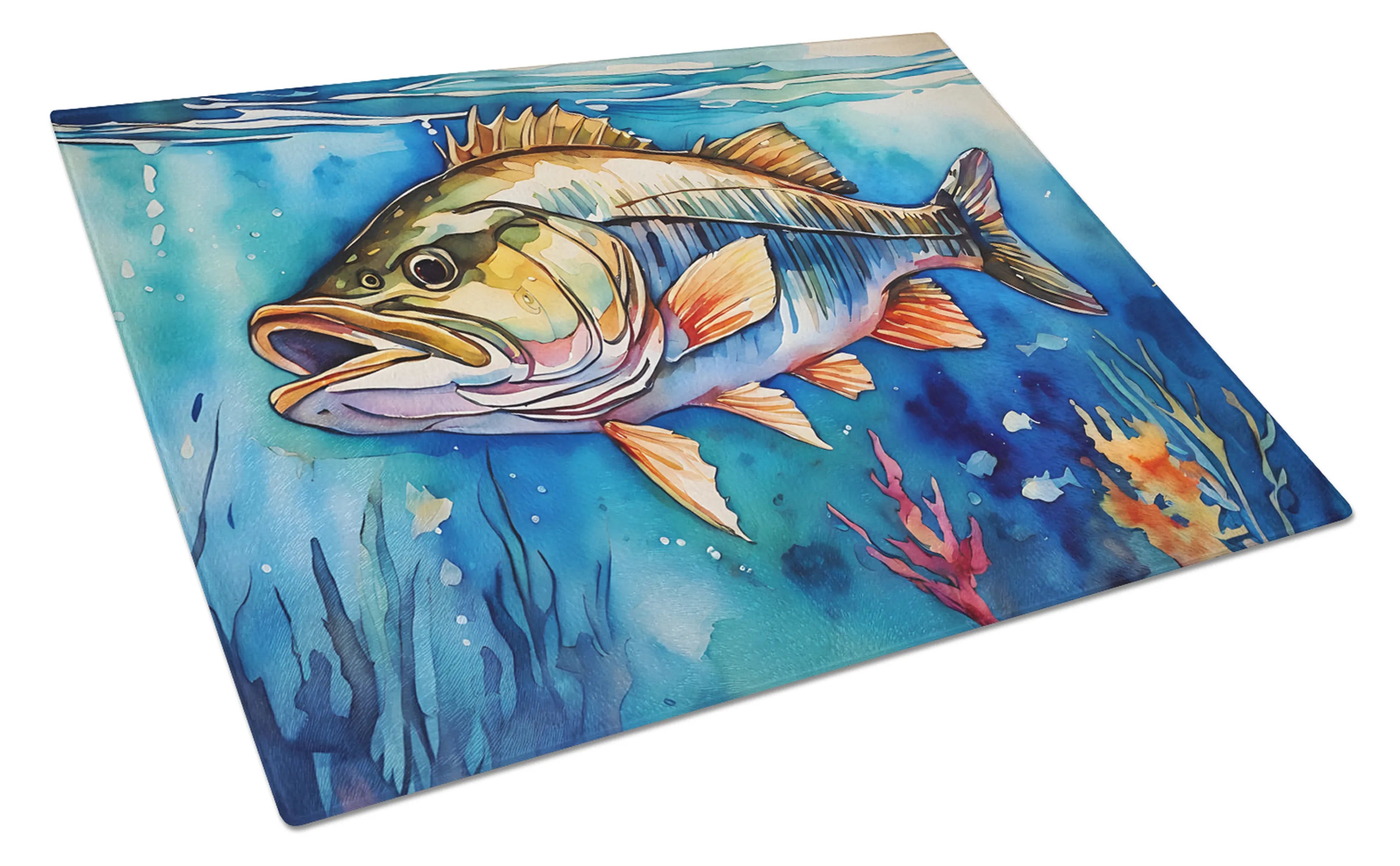Nautical Collection Glass Cutting Board - Size: LARGE | Pack Of: 1 | Collection name: Nautical collection