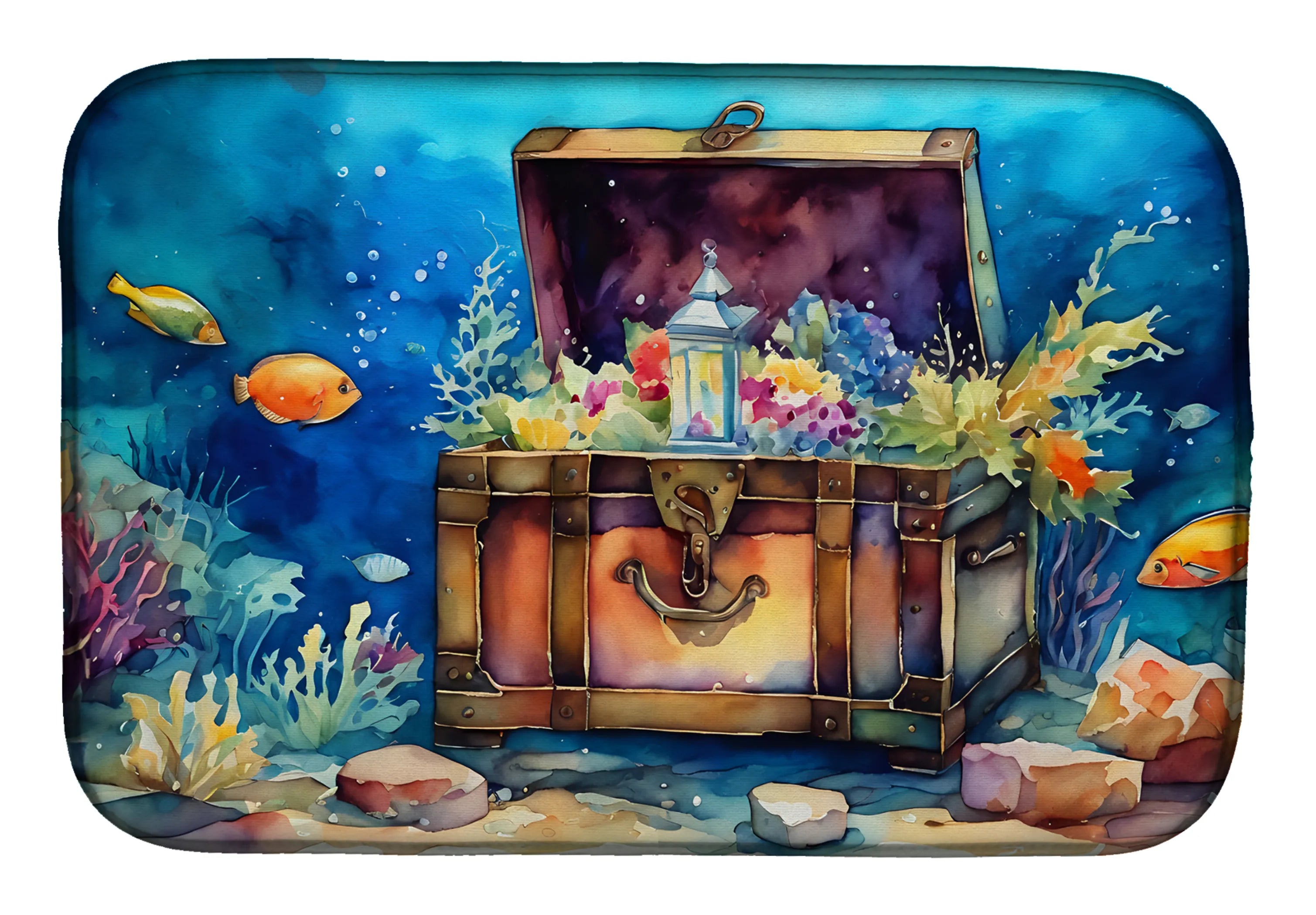 Nautical Collection Dish Drying Mat - Size: 14  X 21" | Pack Of: 1 | Collection name: Nautical collection