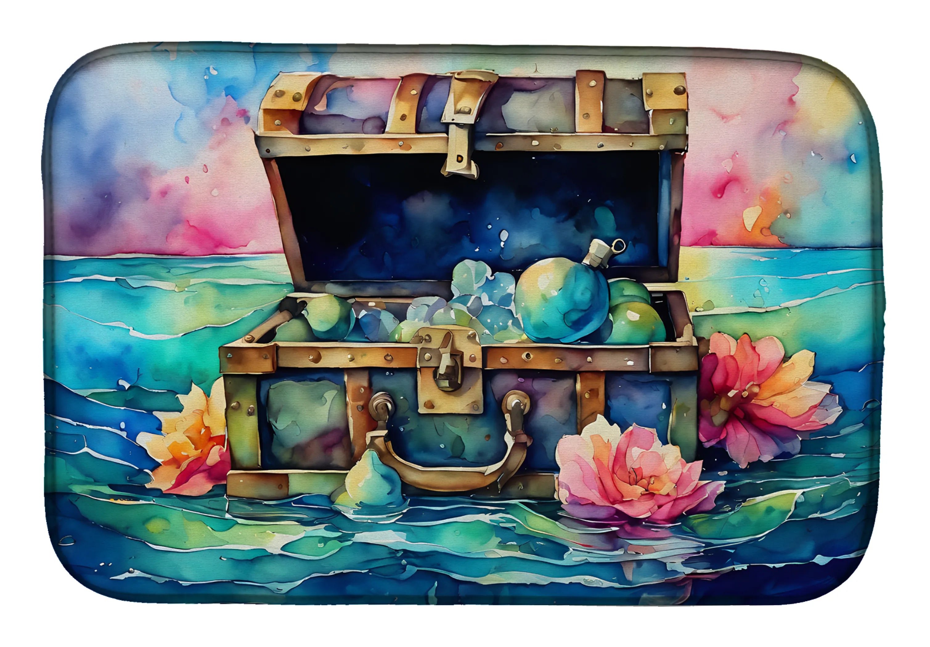 Nautical Collection Dish Drying Mat - Size: 14  X 21" | Pack Of: 1 | Collection name: Nautical collection