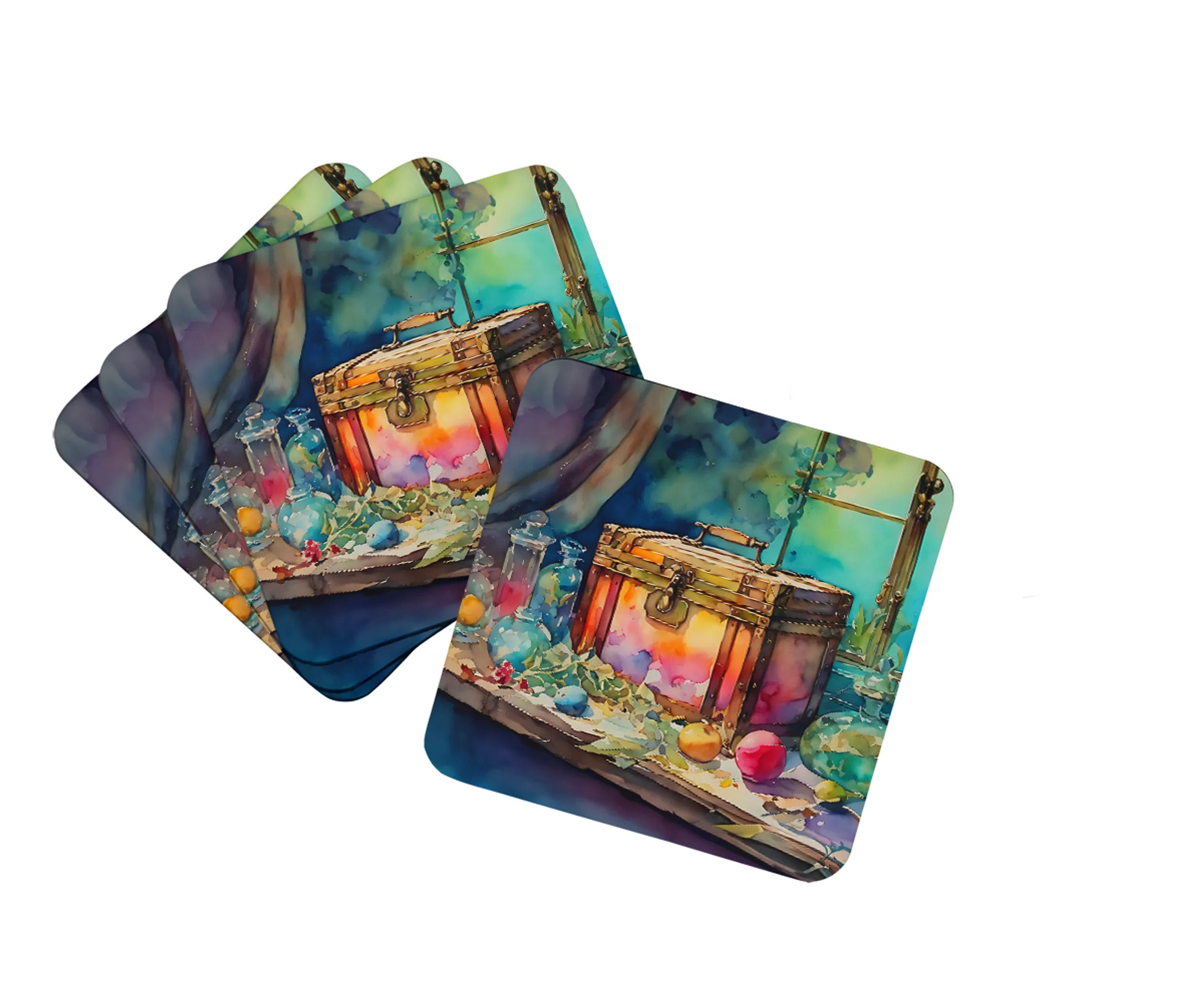 Nautical Collection Foam Coasters - Size: 3.5 | Pack Of: 1 | Collection name: Nautical collection