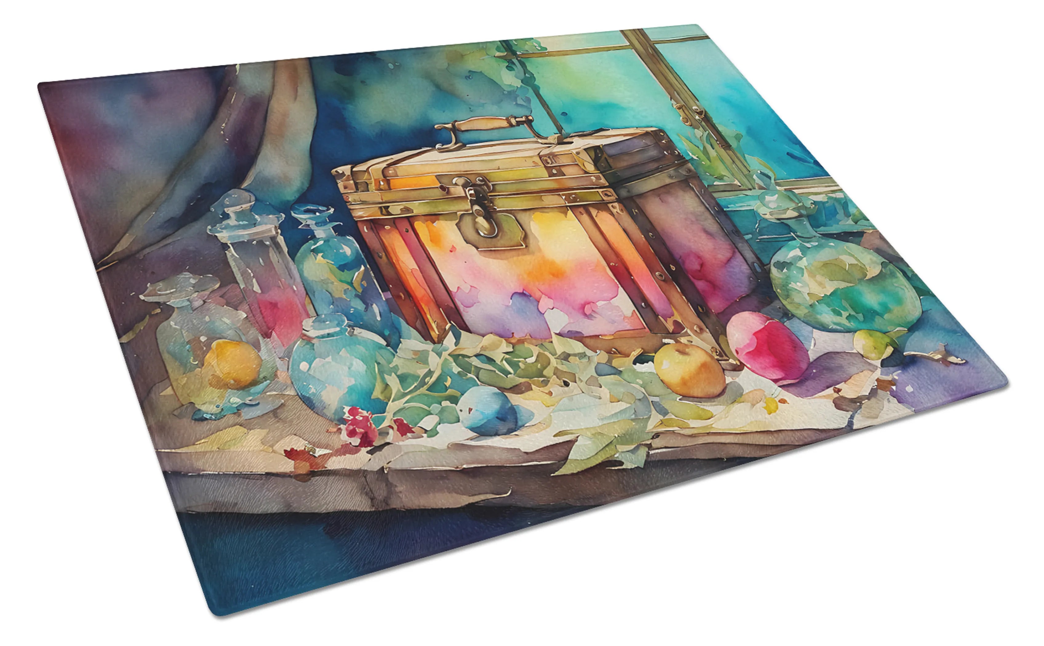 Nautical Collection Glass Cutting Board - Size: LARGE | Pack Of: 1 | Collection name: Nautical collection