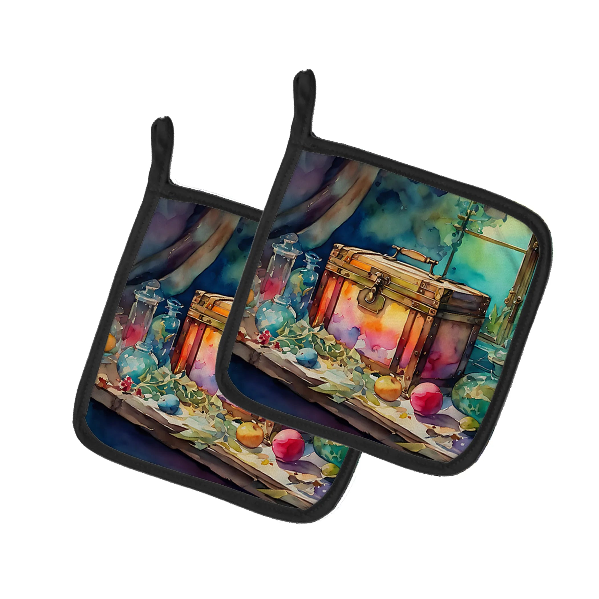 Nautical Collection Pair of Pot Holders - Size: 7.5HX7.5W | Pack Of: 1 | Collection name: Nautical collection