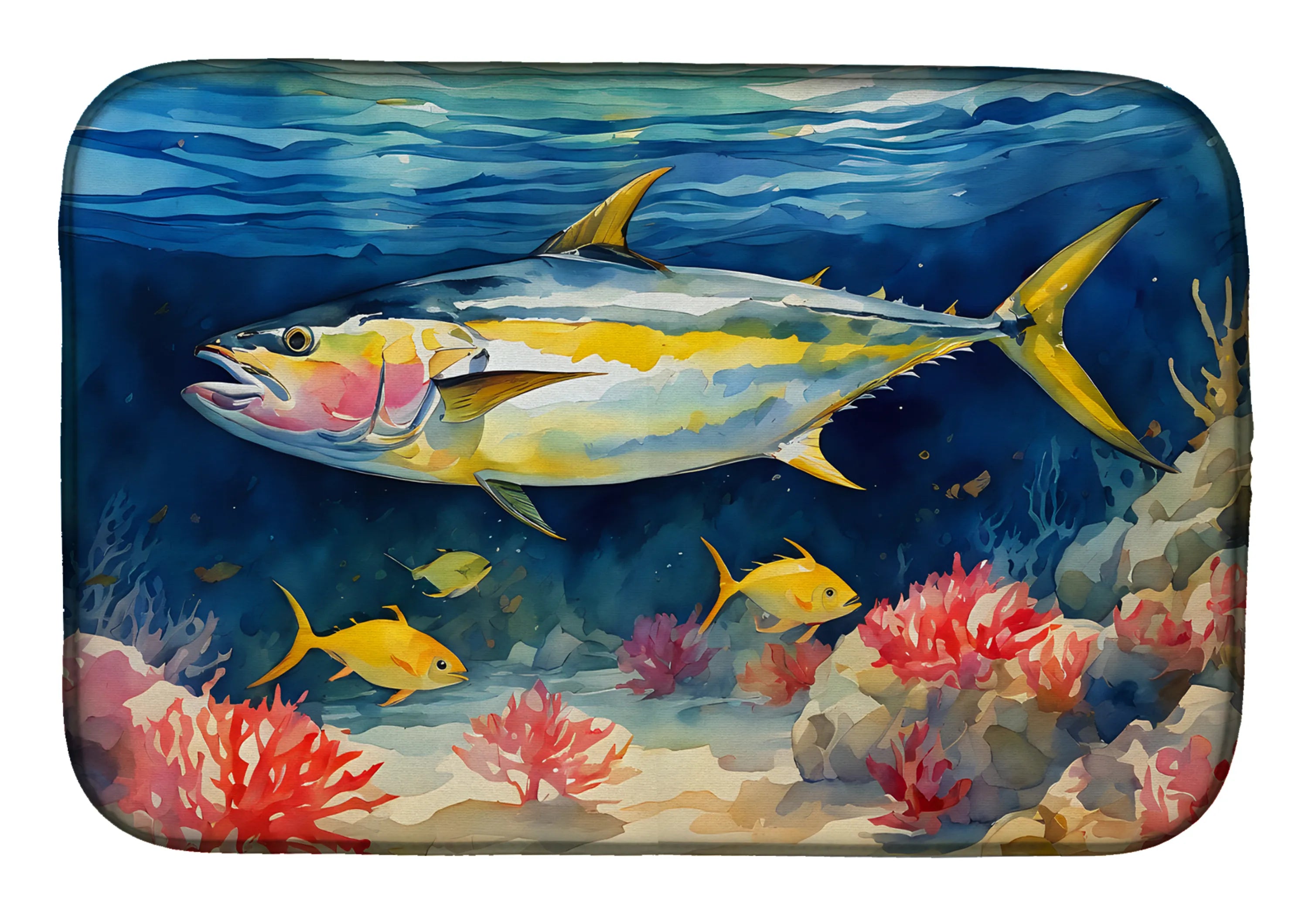 Nautical Collection Dish Drying Mat - Size: 14  X 21" | Pack Of: 1 | Collection name: Nautical collection