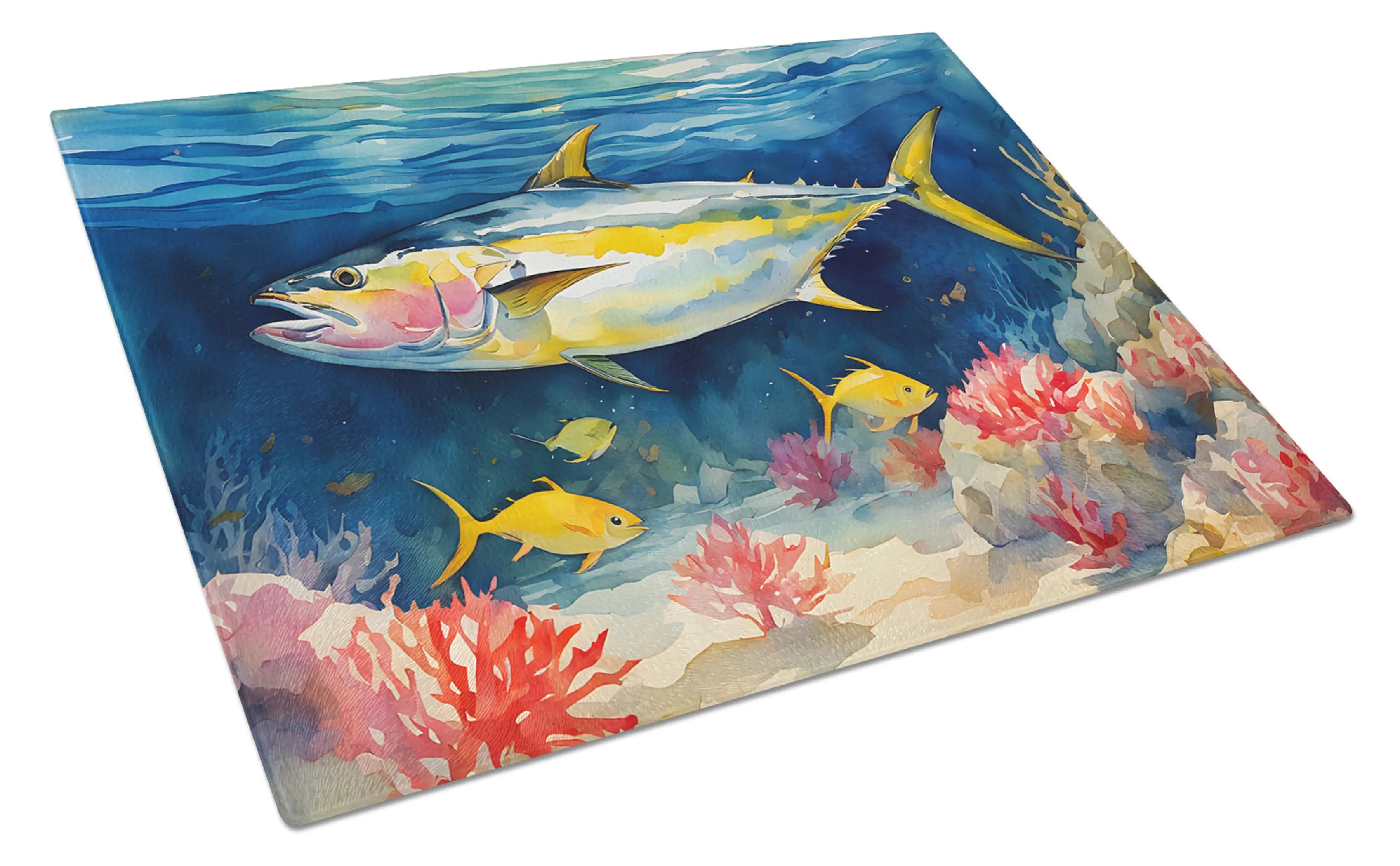 Nautical Collection Glass Cutting Board - Size: LARGE | Pack Of: 1 | Collection name: Nautical collection