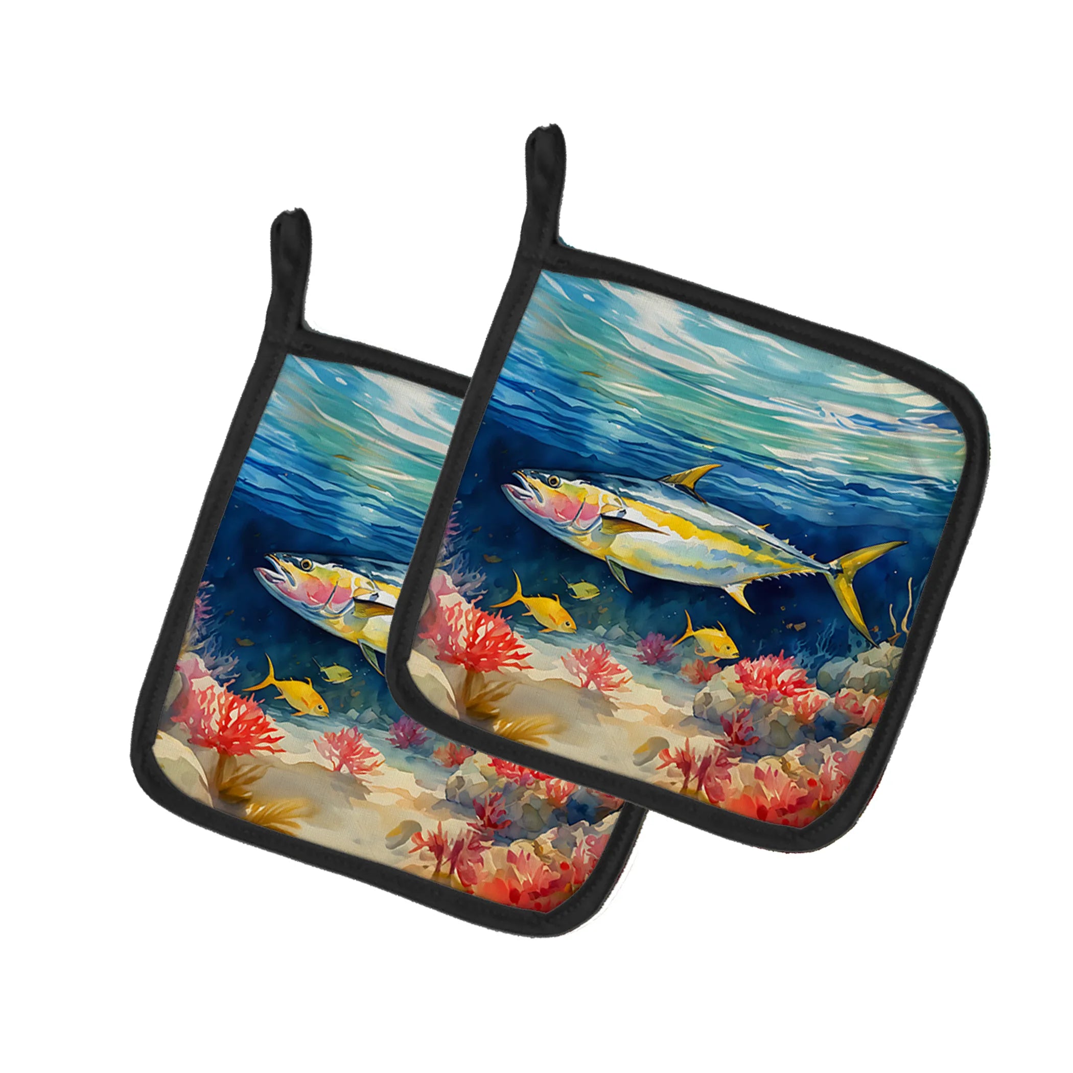 Nautical Collection Pair of Pot Holders - Size: 7.5HX7.5W | Pack Of: 1 | Collection name: Nautical collection