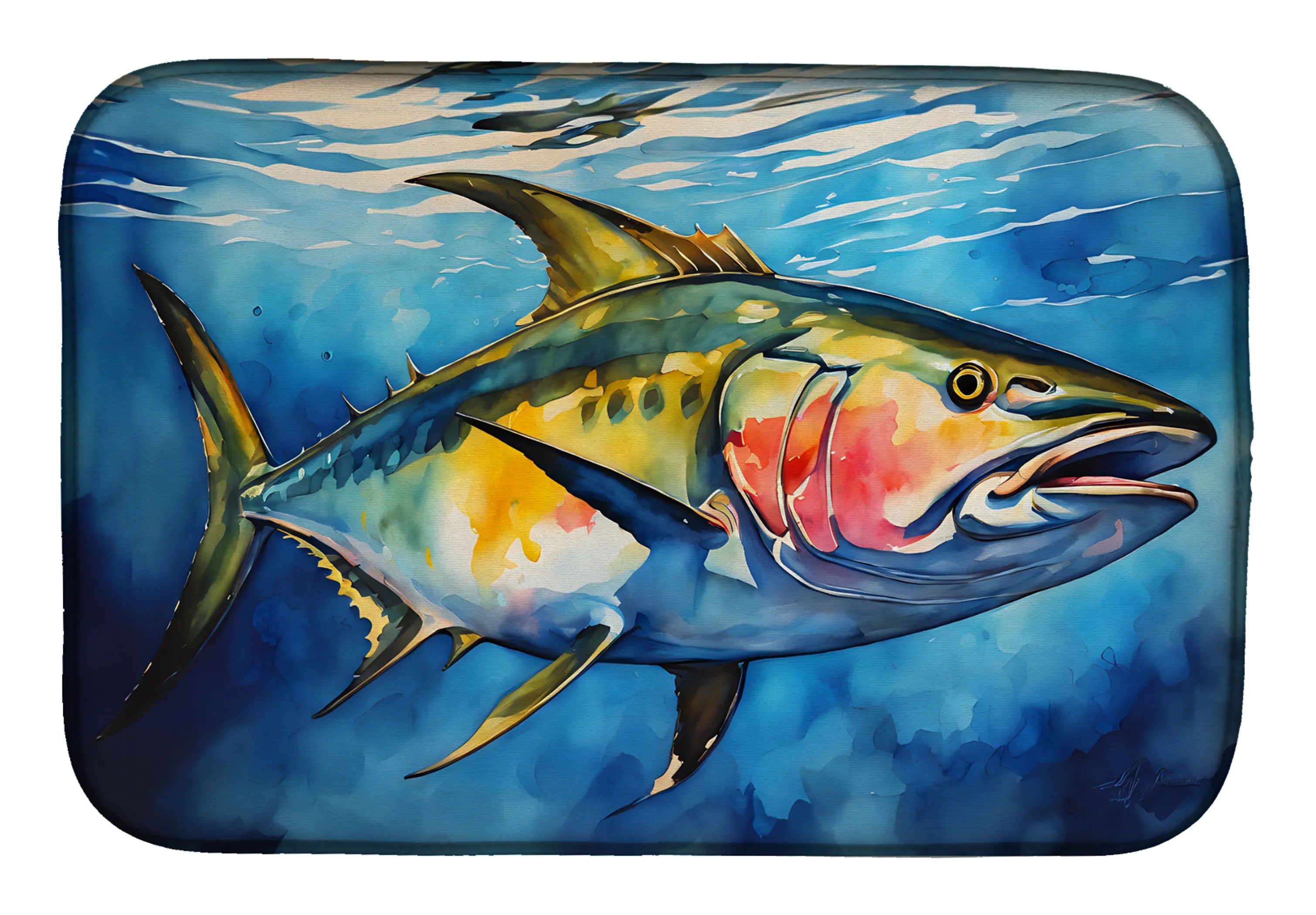 Nautical Collection Dish Drying Mat - Size: 14  X 21" | Pack Of: 1 | Collection name: Nautical collection
