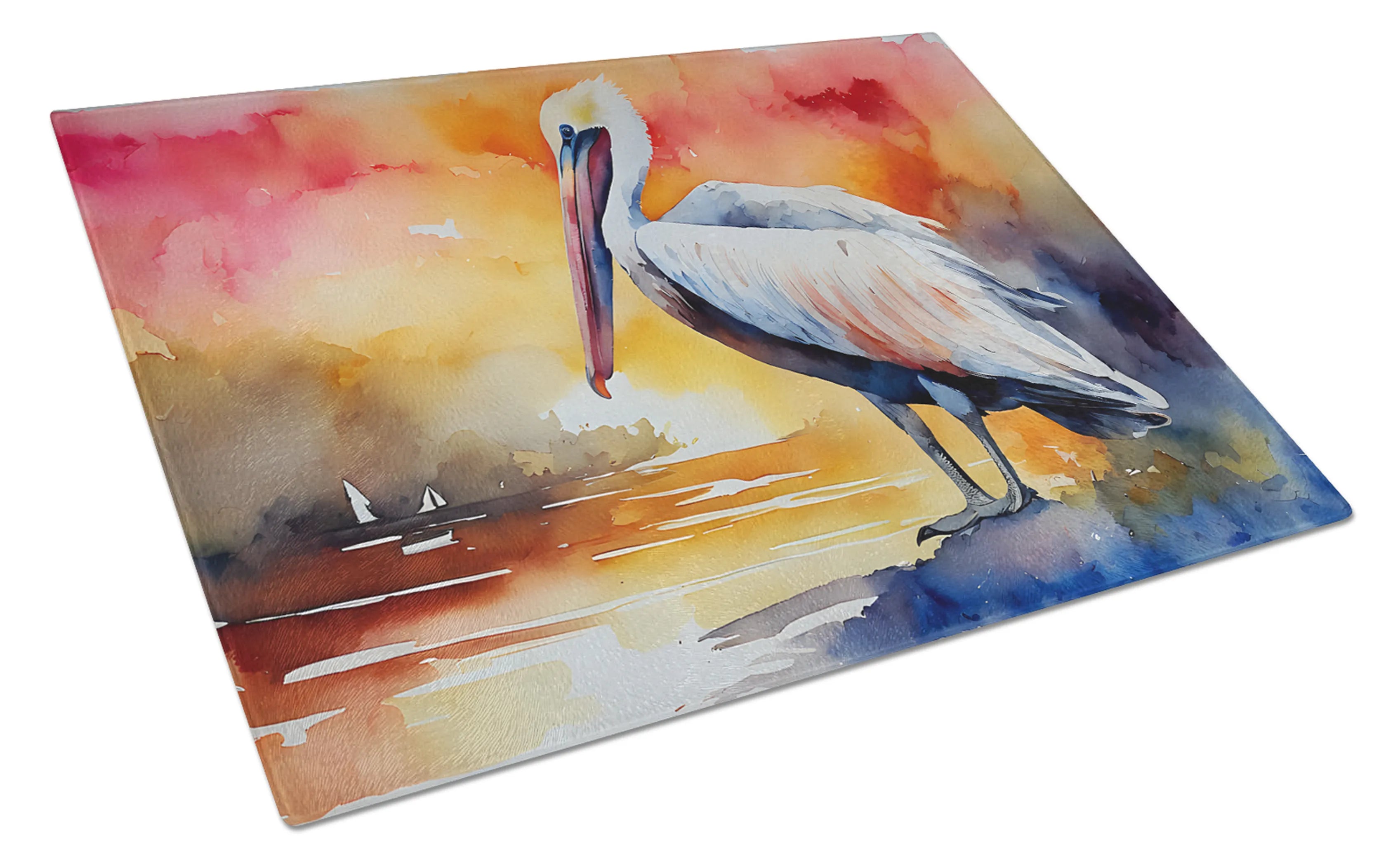 Nautical Collection Glass Cutting Board - Size: LARGE | Pack Of: 1 | Collection name: Nautical collection