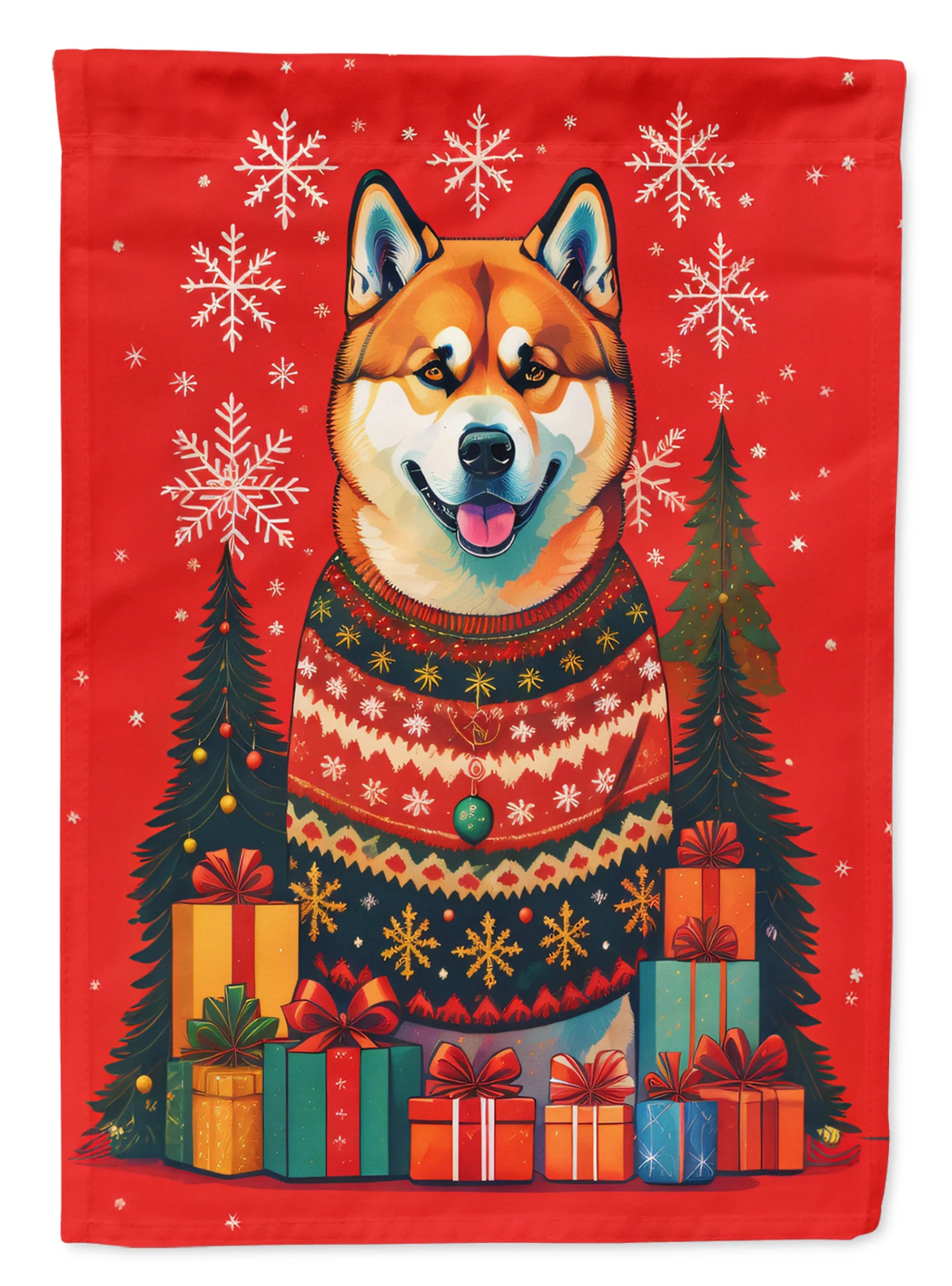 Holiday Christmas Decorative Flag - Size: GARDEN SIZE | Pack Of: 1 | Collection name: Holiday christmas
