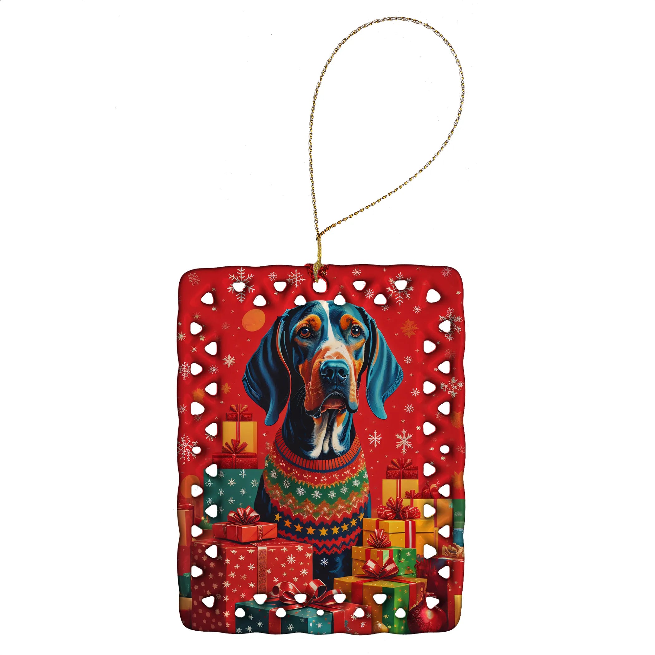 Holiday Christmas Porcelain Ornament