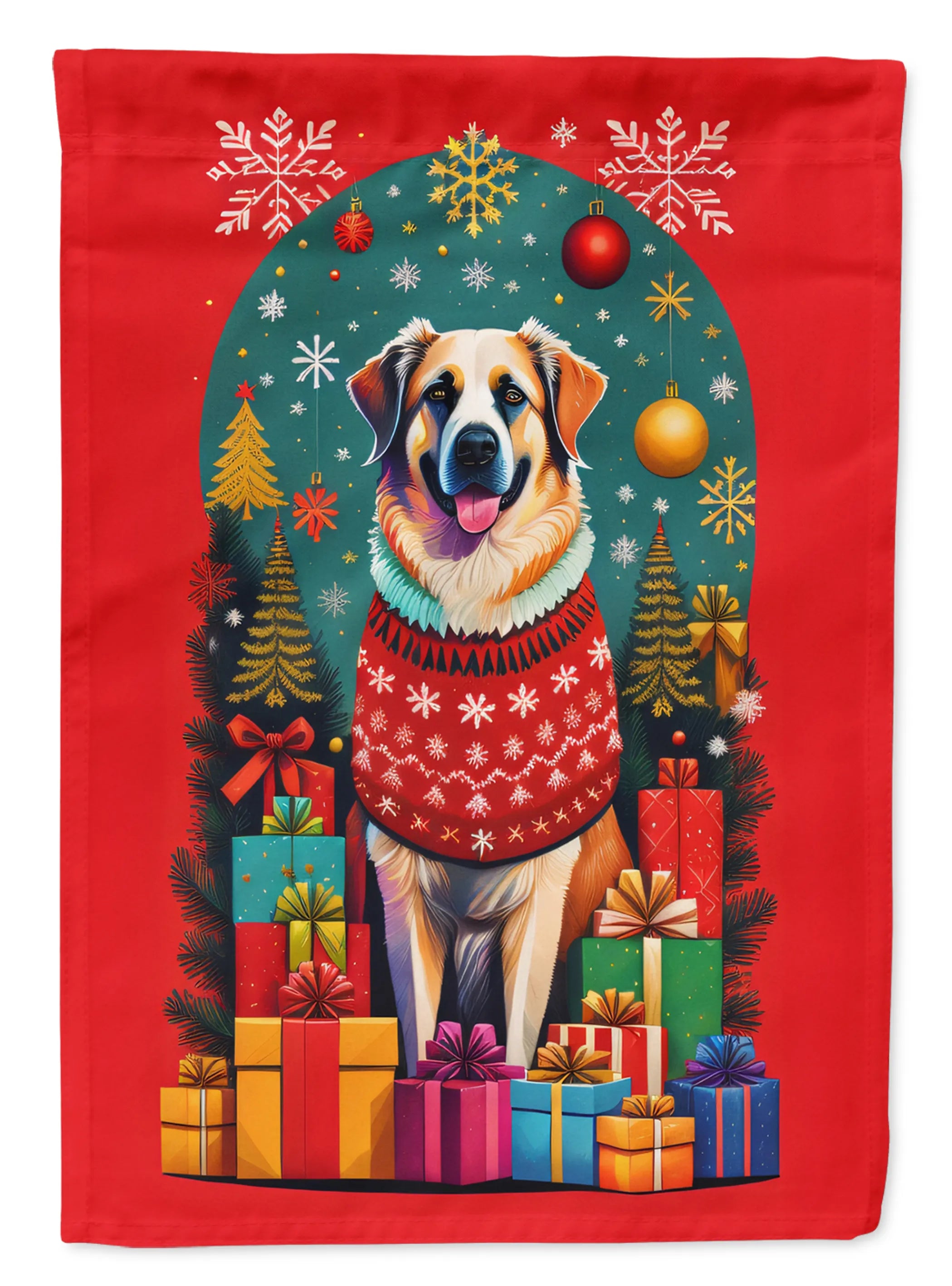 Holiday Christmas Decorative Flag - Size: GARDEN SIZE | Pack Of: 1 | Collection name: Holiday christmas