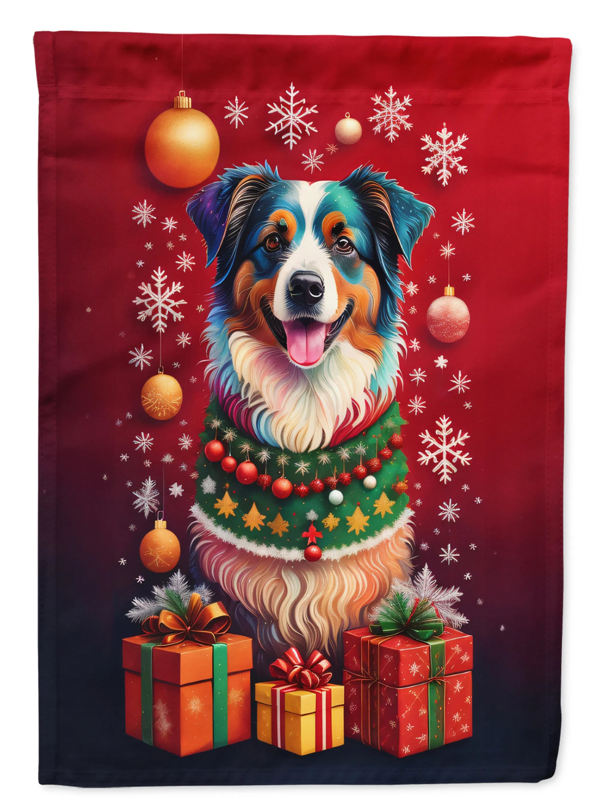 Holiday Christmas Decorative Flag - Size: GARDEN SIZE | Pack Of: 1 | Collection name: Holiday christmas