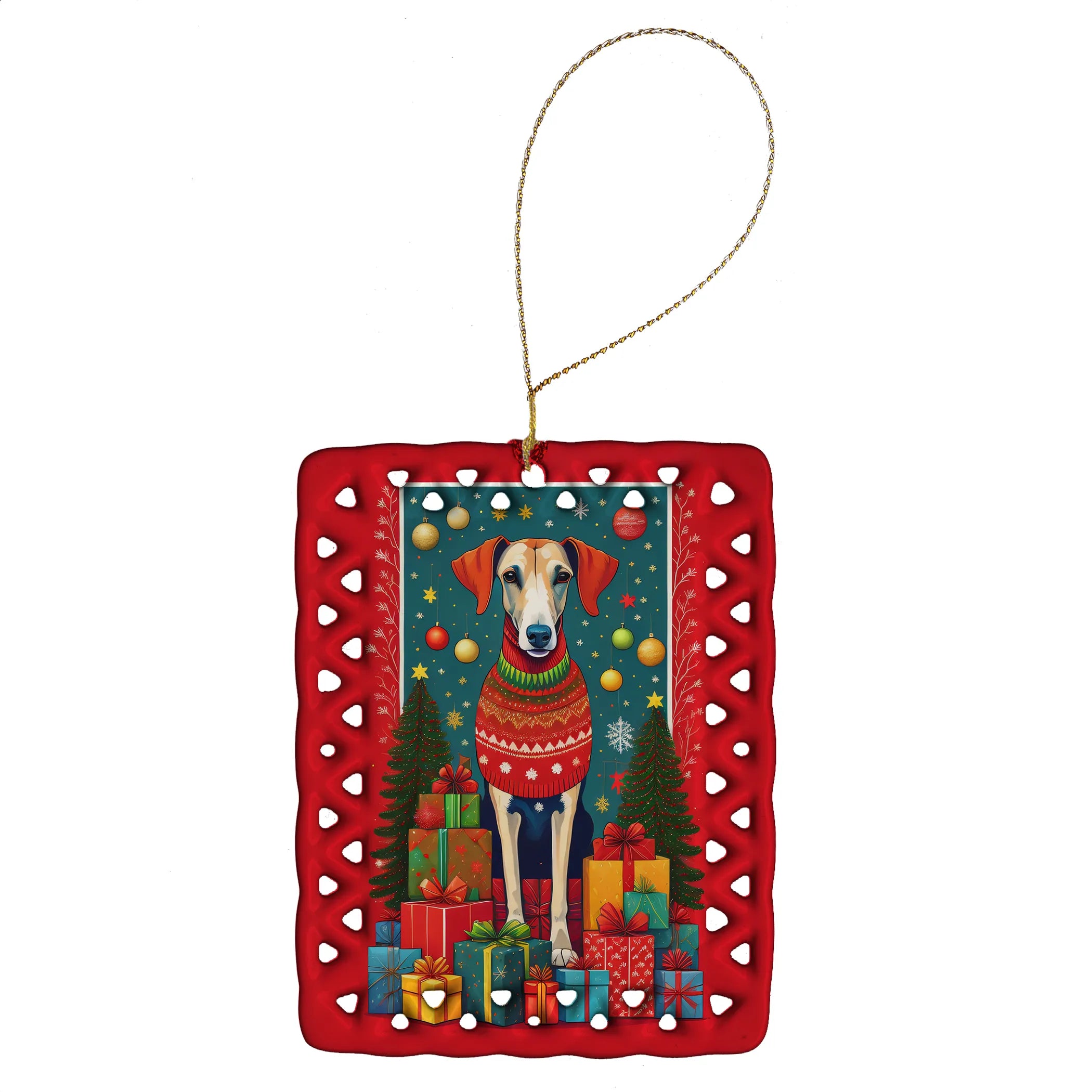 Holiday Christmas Porcelain Ornament