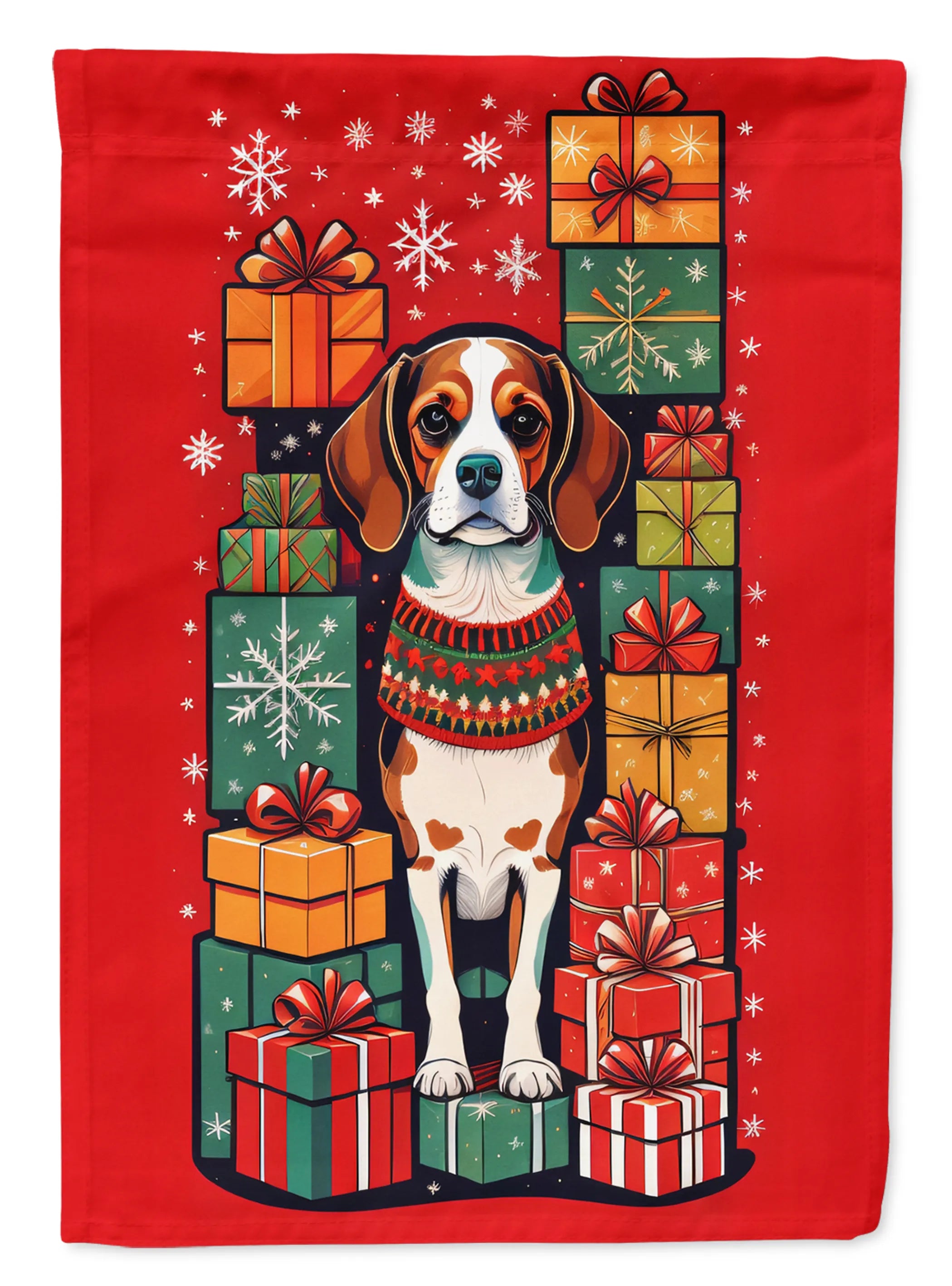 Holiday Christmas Decorative Flag - Size: GARDEN SIZE | Pack Of: 1 | Collection name: Holiday christmas