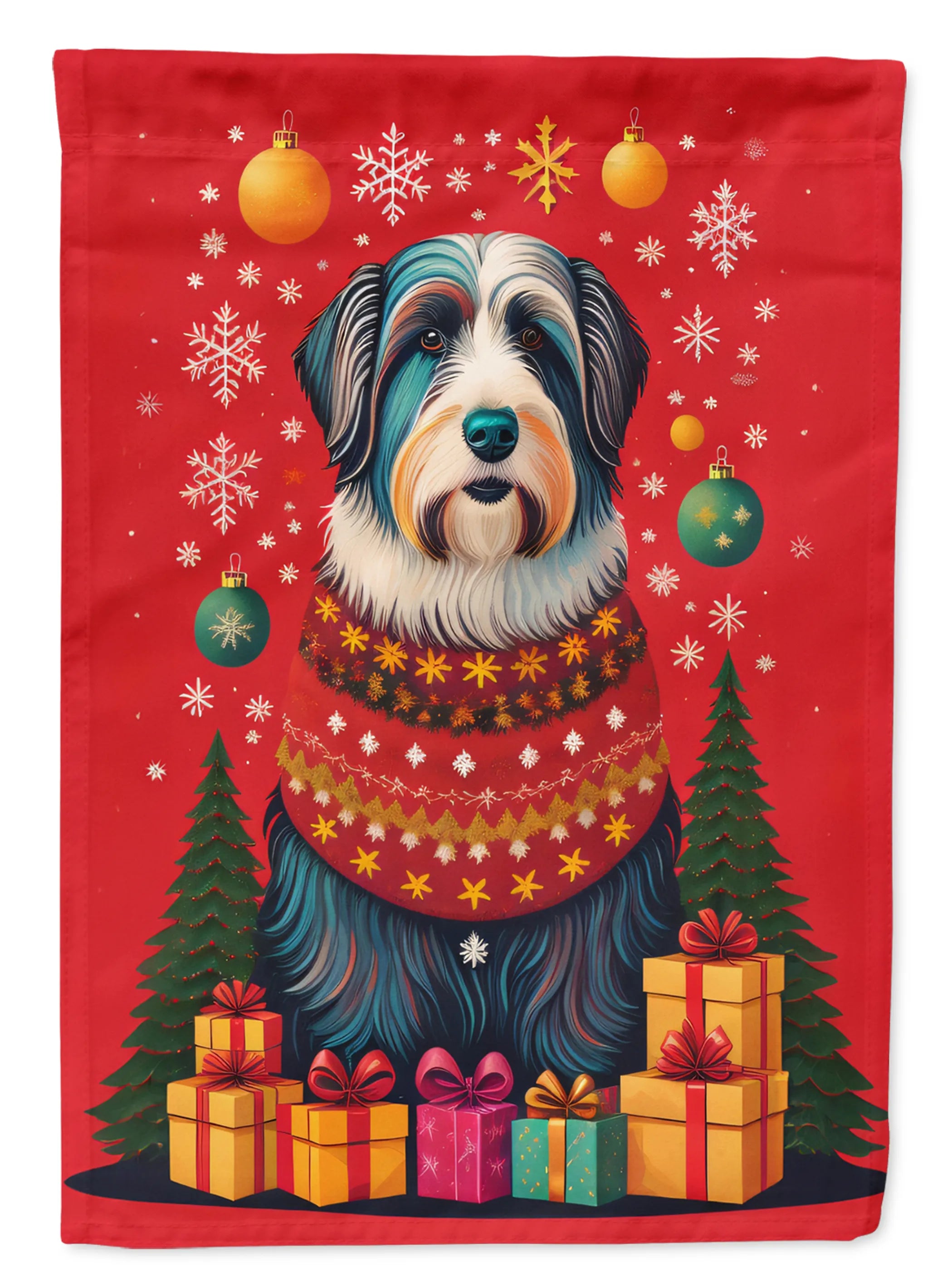 Holiday Christmas Decorative Flag - Size: GARDEN SIZE | Pack Of: 1 | Collection name: Holiday christmas