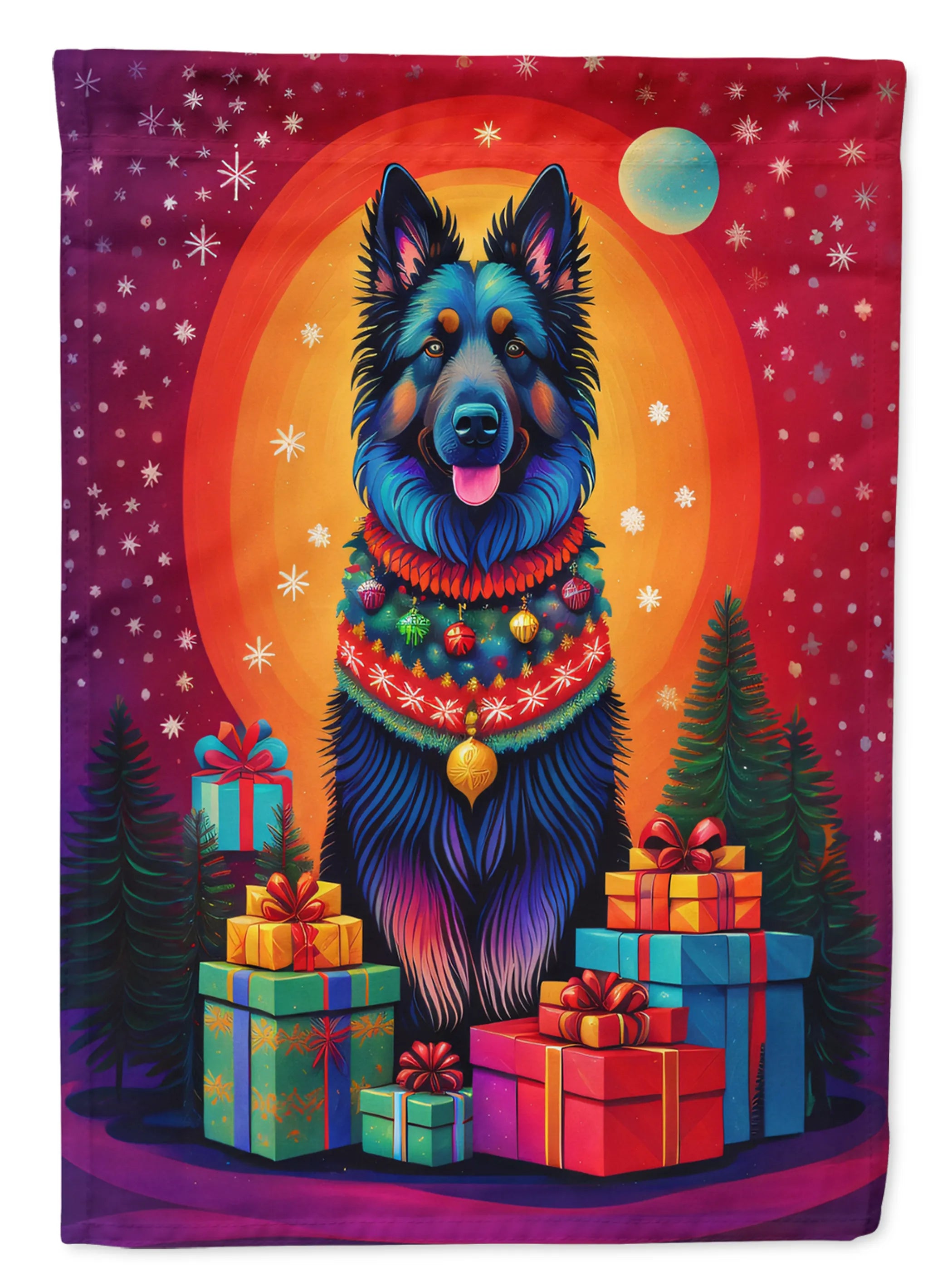 Holiday Christmas Decorative Flag - Size: GARDEN SIZE | Pack Of: 1 | Collection name: Holiday christmas
