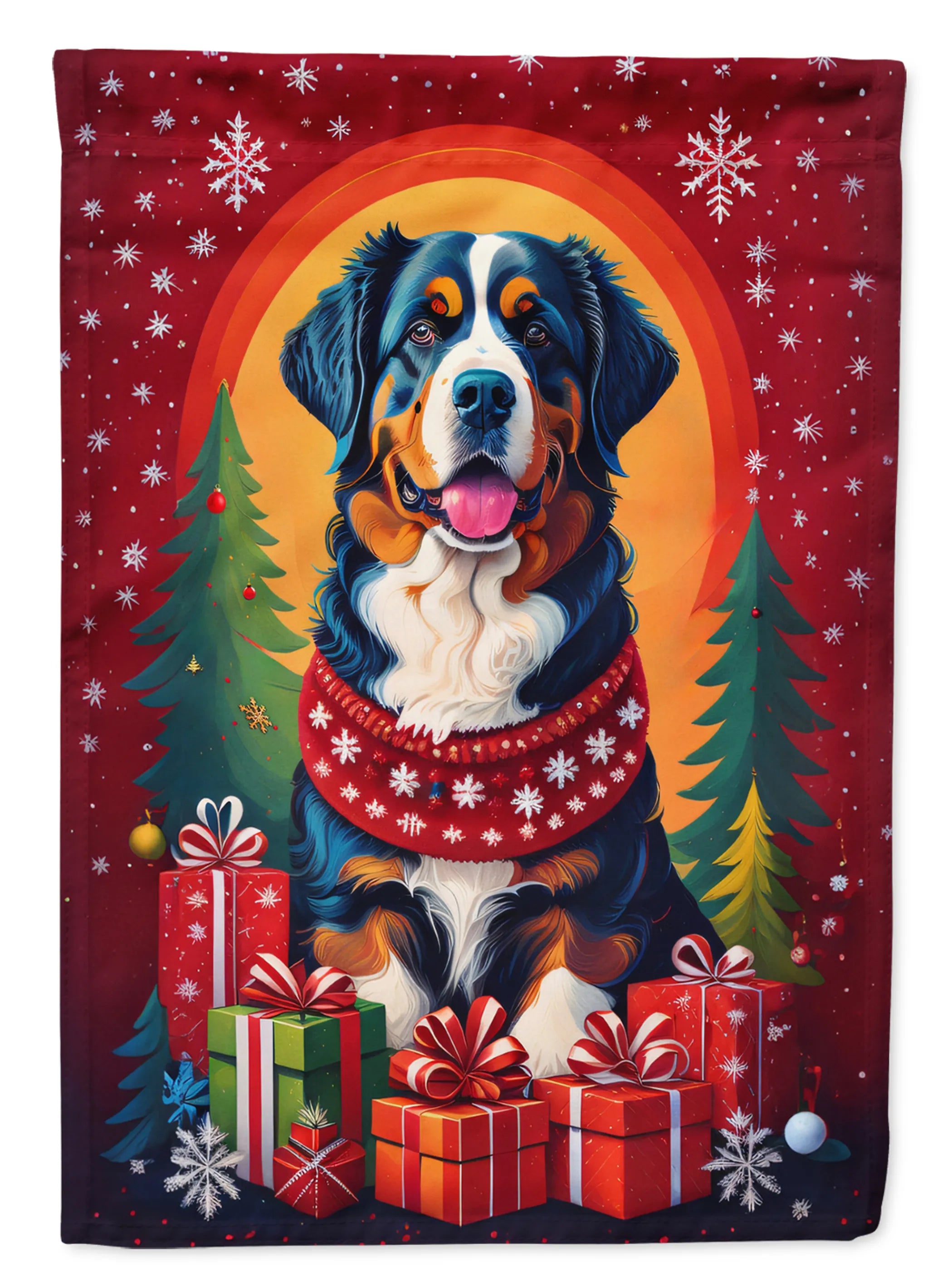 Holiday Christmas Decorative Flag - Size: GARDEN SIZE | Pack Of: 1 | Collection name: Holiday christmas