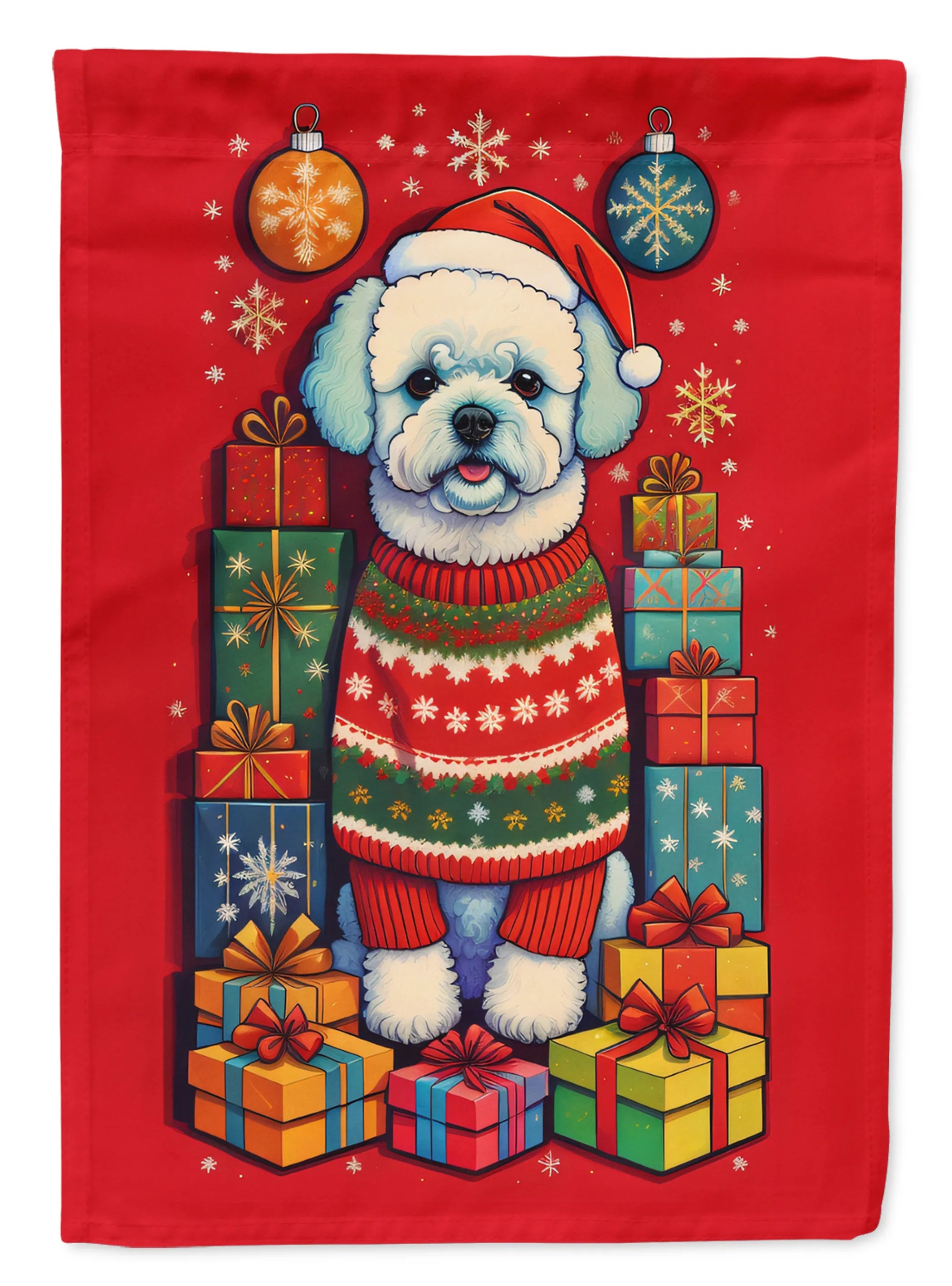 Holiday Christmas Decorative Flag - Size: GARDEN SIZE | Pack Of: 1 | Collection name: Holiday christmas